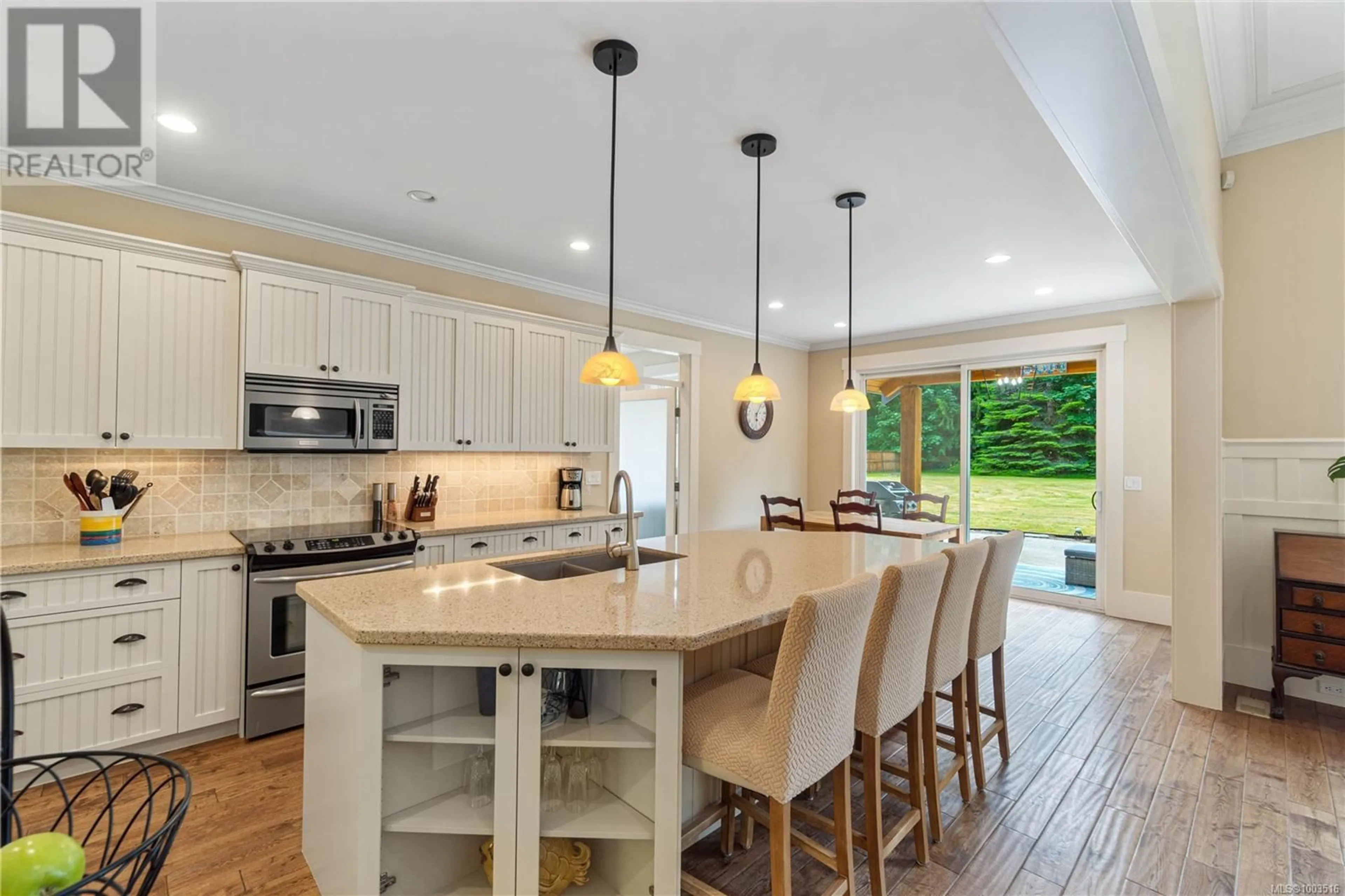 Open concept kitchen, ceramic/tile floor for 1156 ALLGARD ROAD, Qualicum Beach British Columbia V9K2G4