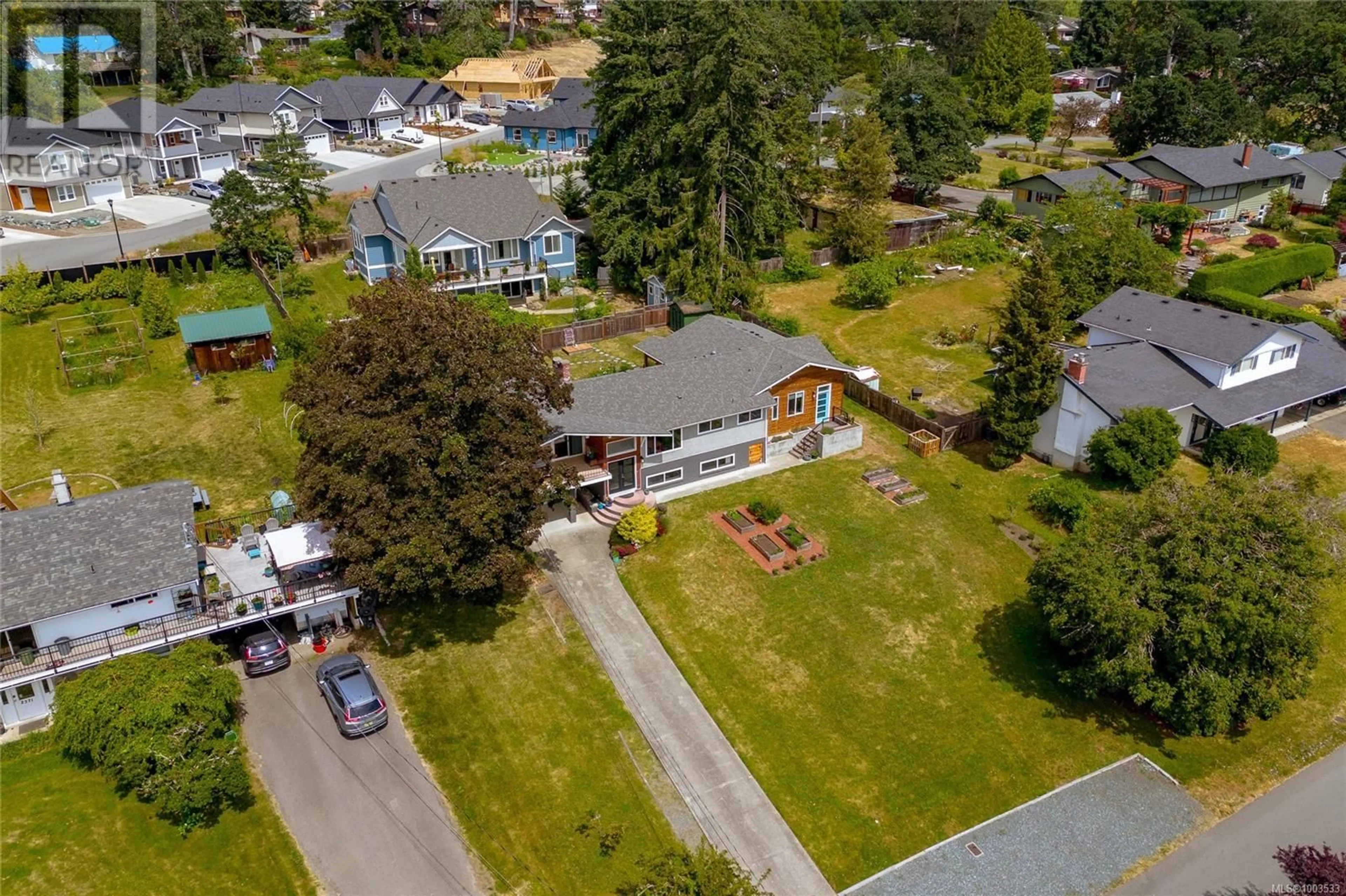 A pic from outside/outdoor area/front of a property/back of a property/a pic from drone, unknown for 2363 SEINE ROAD, Duncan British Columbia V9L3B2