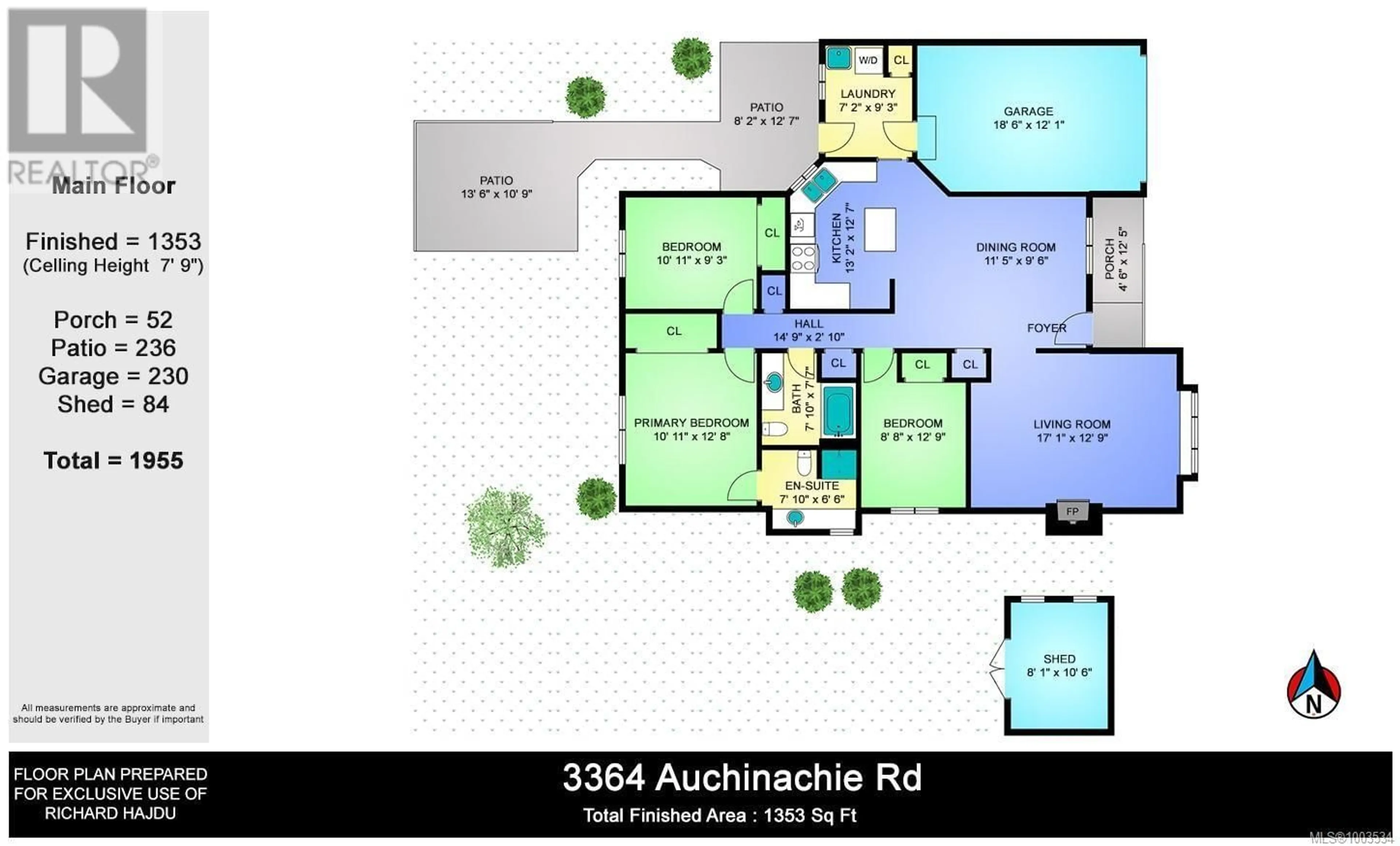 Floor plan for 3364 AUCHINACHIE ROAD, Duncan British Columbia V9L3Z9