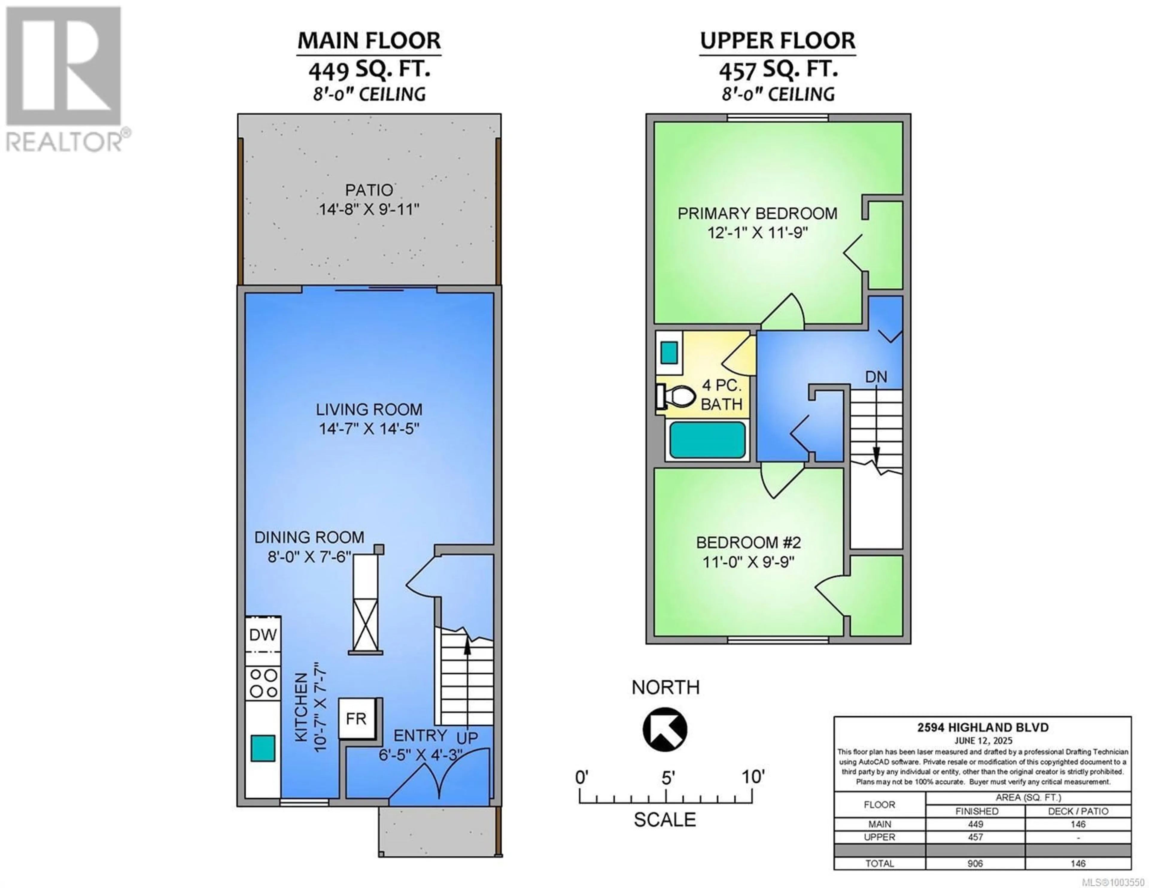 Floor plan for 2594 HIGHLAND BOULEVARD, Nanaimo British Columbia V9S3N8