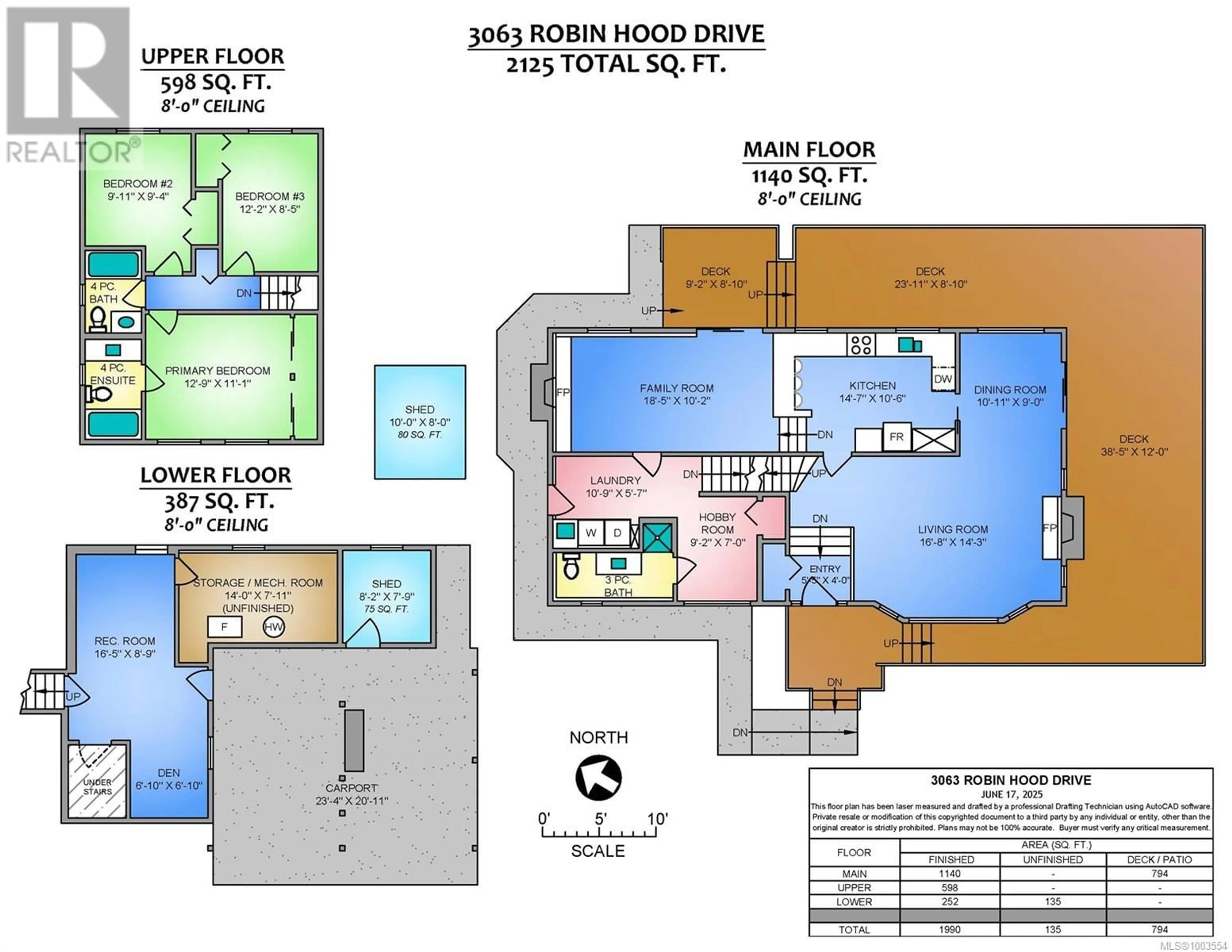 Floor plan for 3063 ROBIN HOOD DRIVE, Nanaimo British Columbia V9T1N9