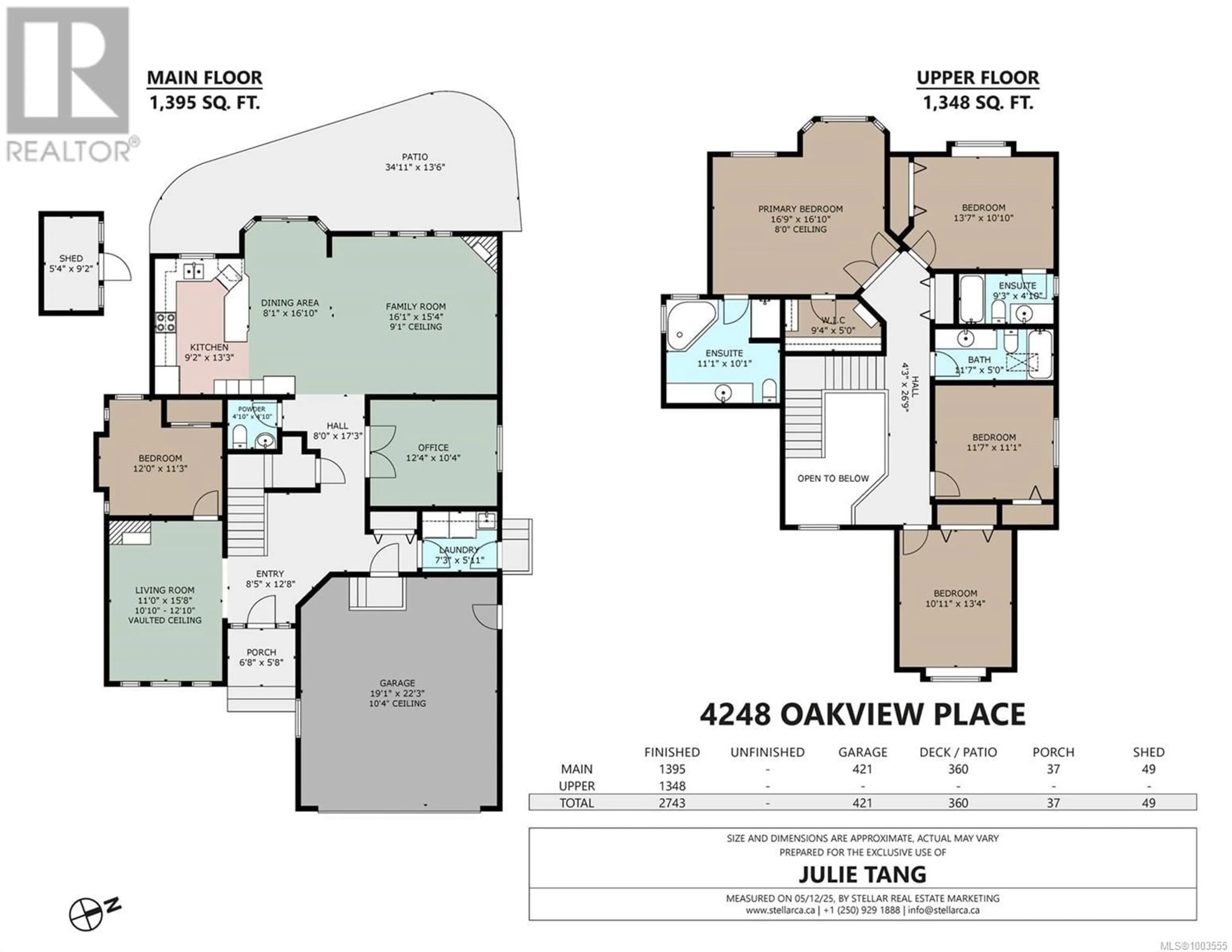 Floor plan for 4248 OAKVIEW CLOSE, Saanich British Columbia V8N6M8