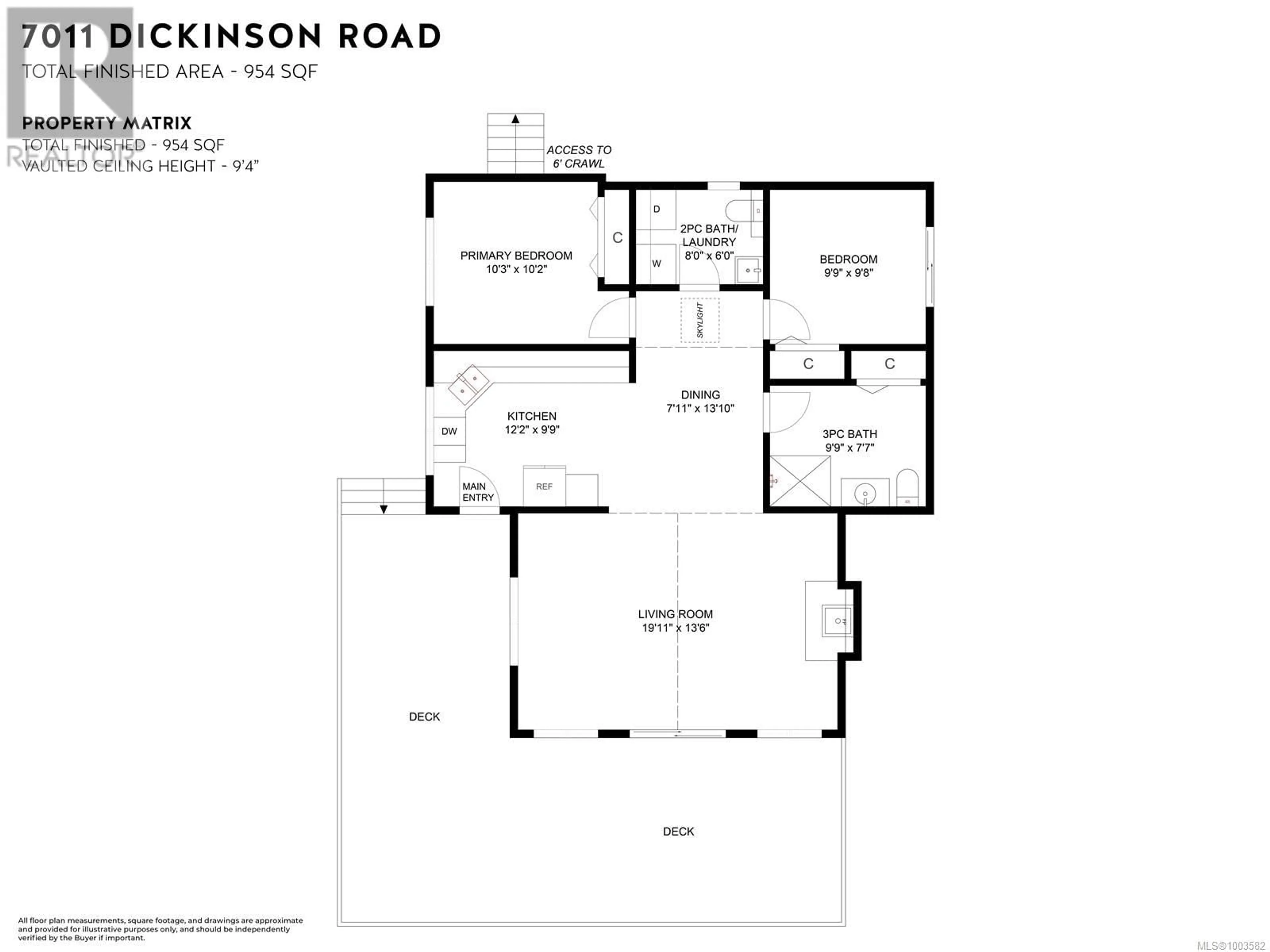 Floor plan for 7011 DICKINSON ROAD, Lantzville British Columbia V0R2H0
