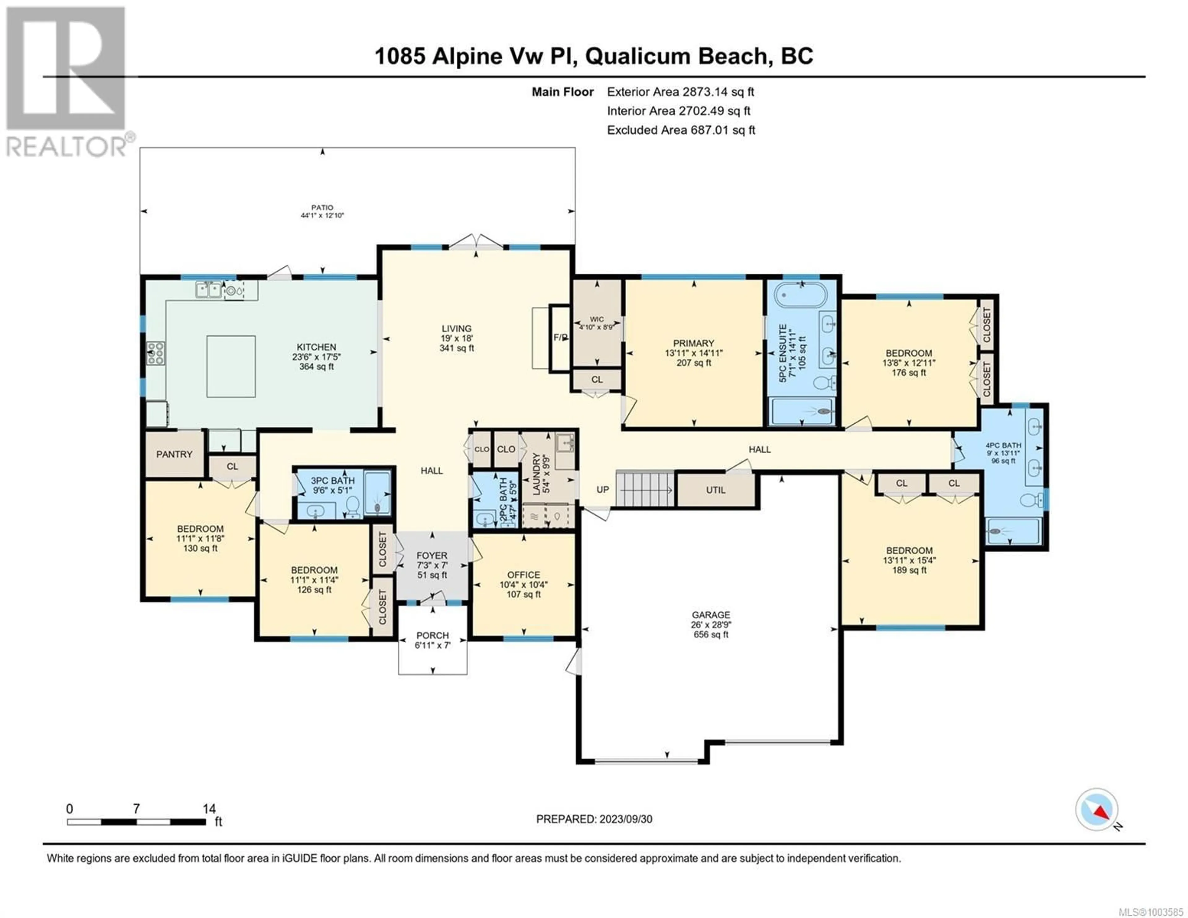 Floor plan for 1085 ALPINE VIEW PLACE, Whiskey Creek British Columbia V9K1V6
