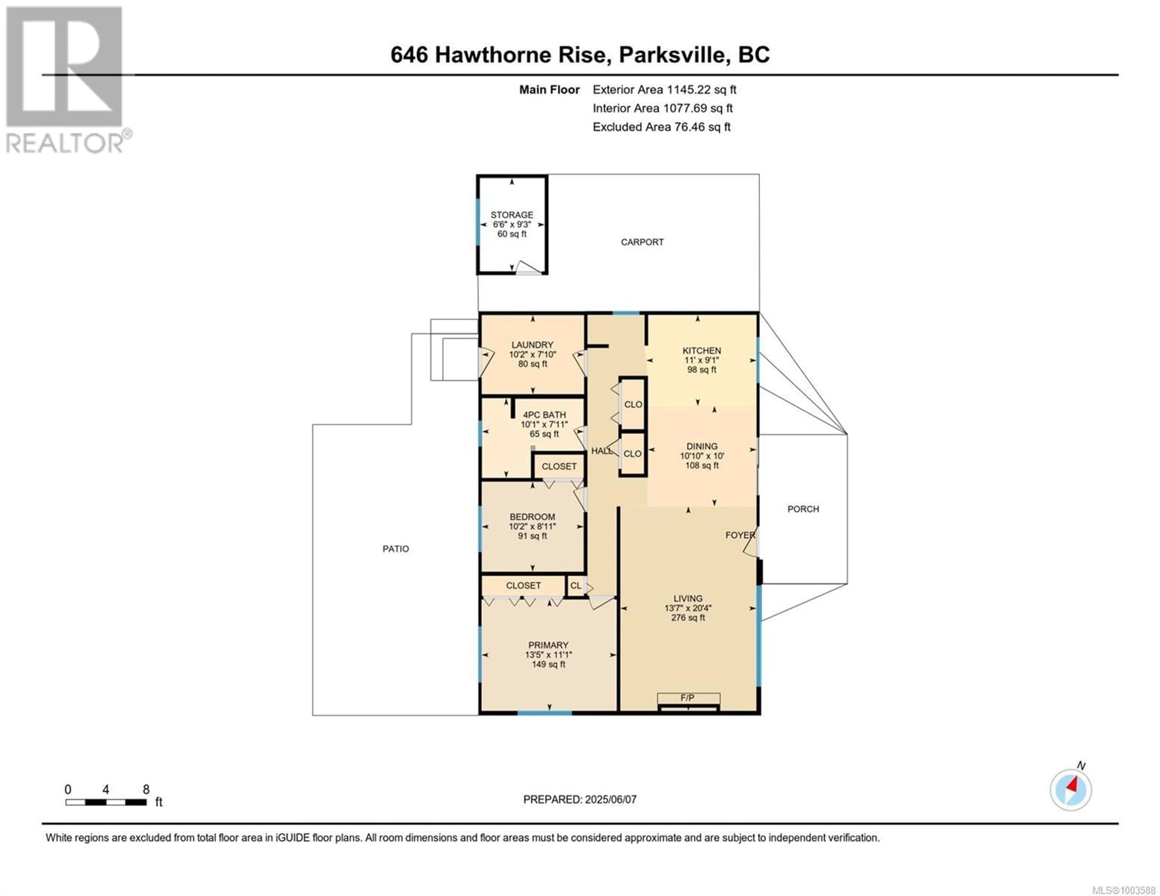 Floor plan for 646 HAWTHORNE RISE, French Creek British Columbia V9P2A1