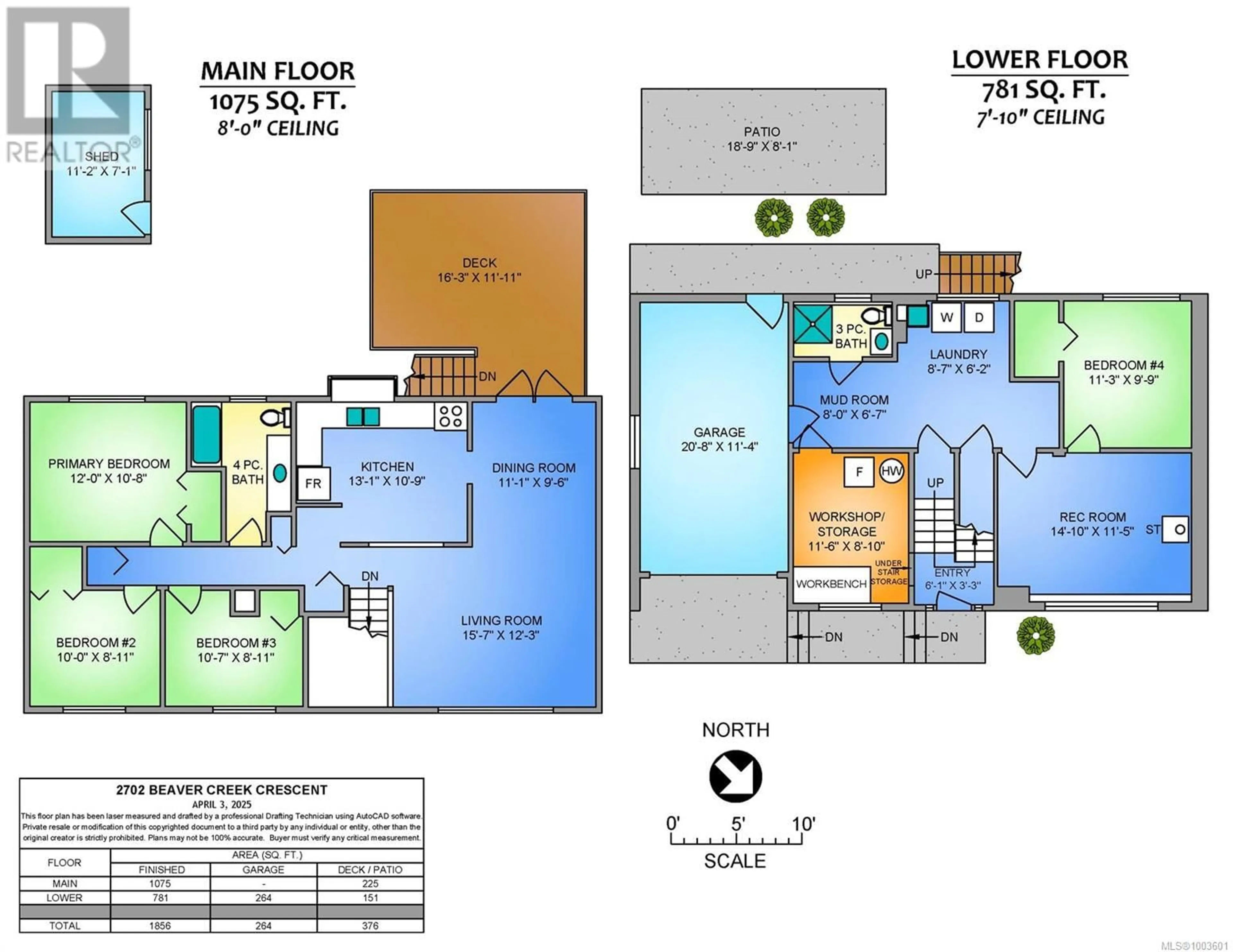 Floor plan for 2702 BEAVER CREEK CRESCENT, Nanaimo British Columbia V9T3K4