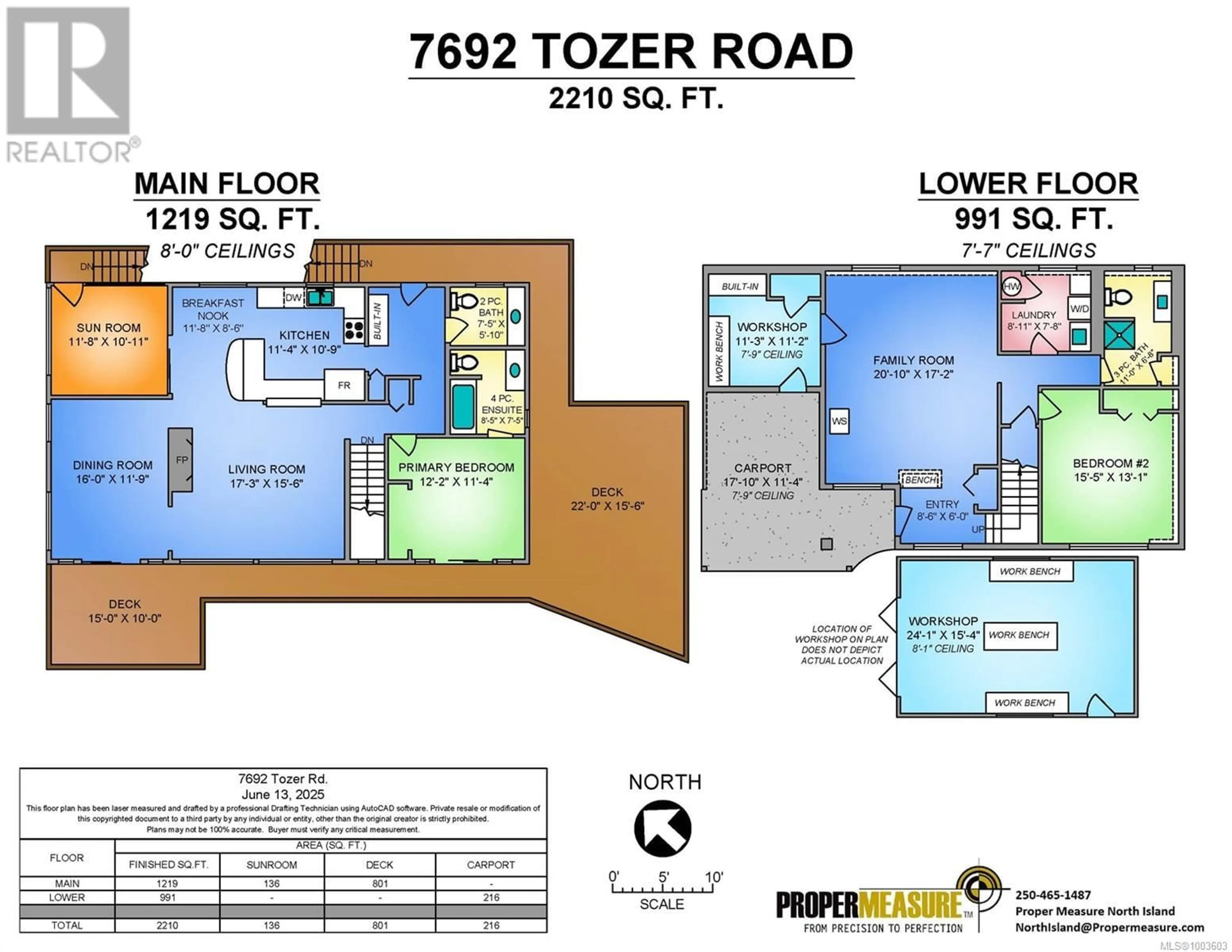 Floor plan for 7692 TOZER ROAD, Fanny Bay British Columbia V0R1W0