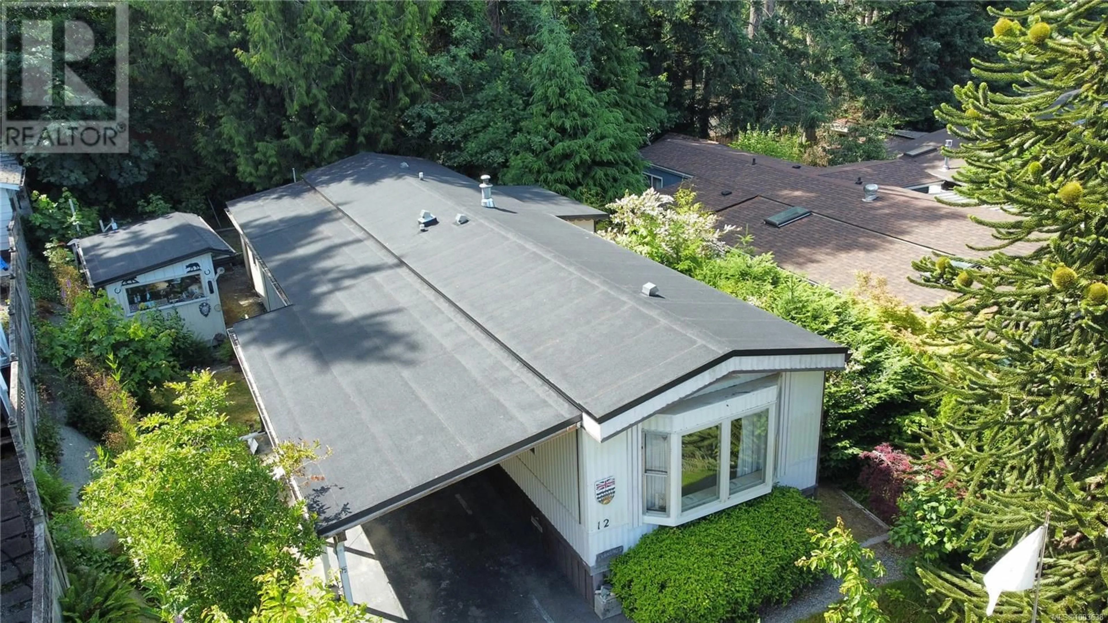 Home with vinyl exterior material, street for 12 - 5150 CHRISTIE ROAD, Ladysmith British Columbia V9G1J2