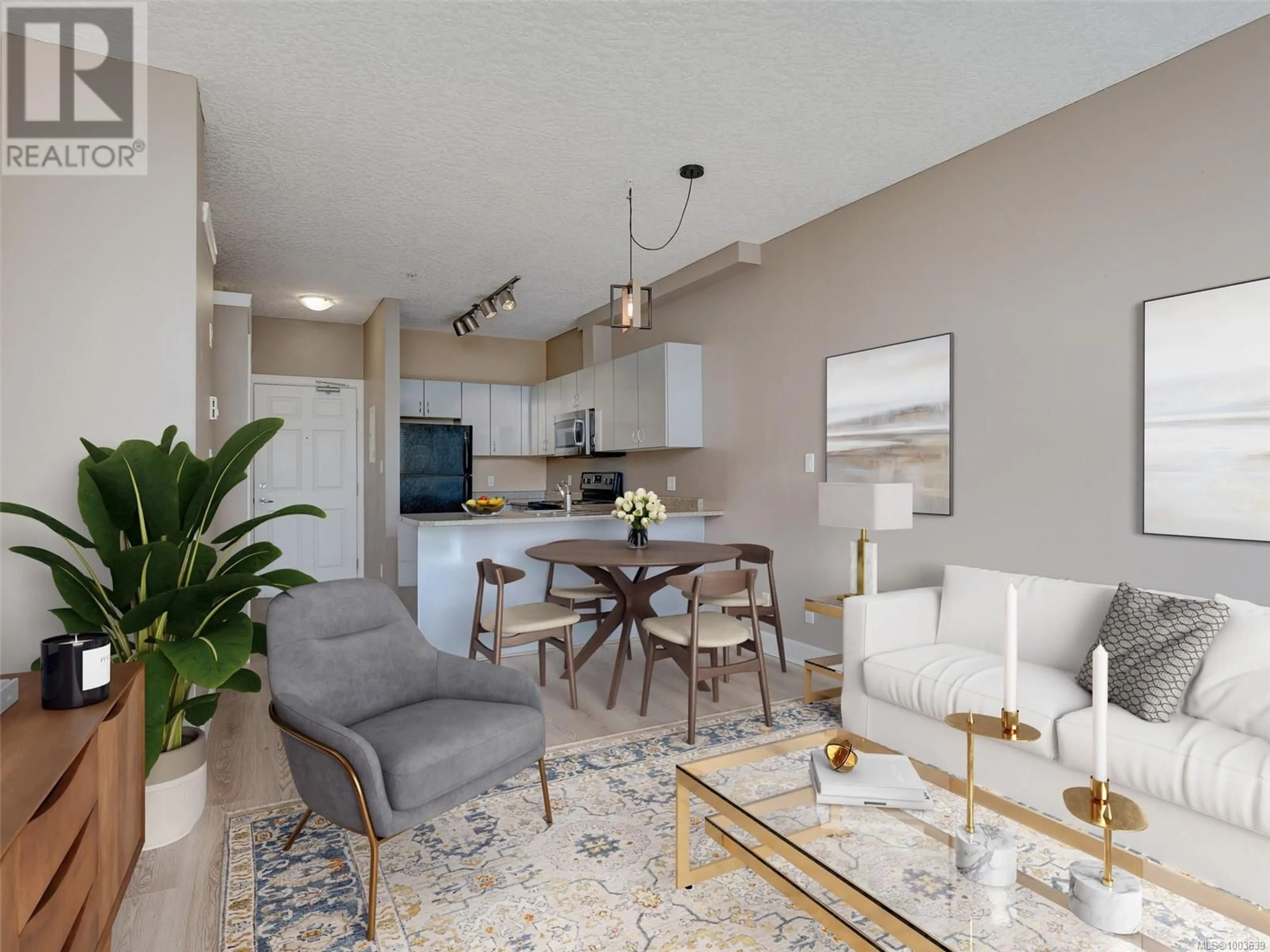 Living room with furniture, unknown for 303 - 76 GORGE ROAD WEST, Saanich British Columbia V9A1M1