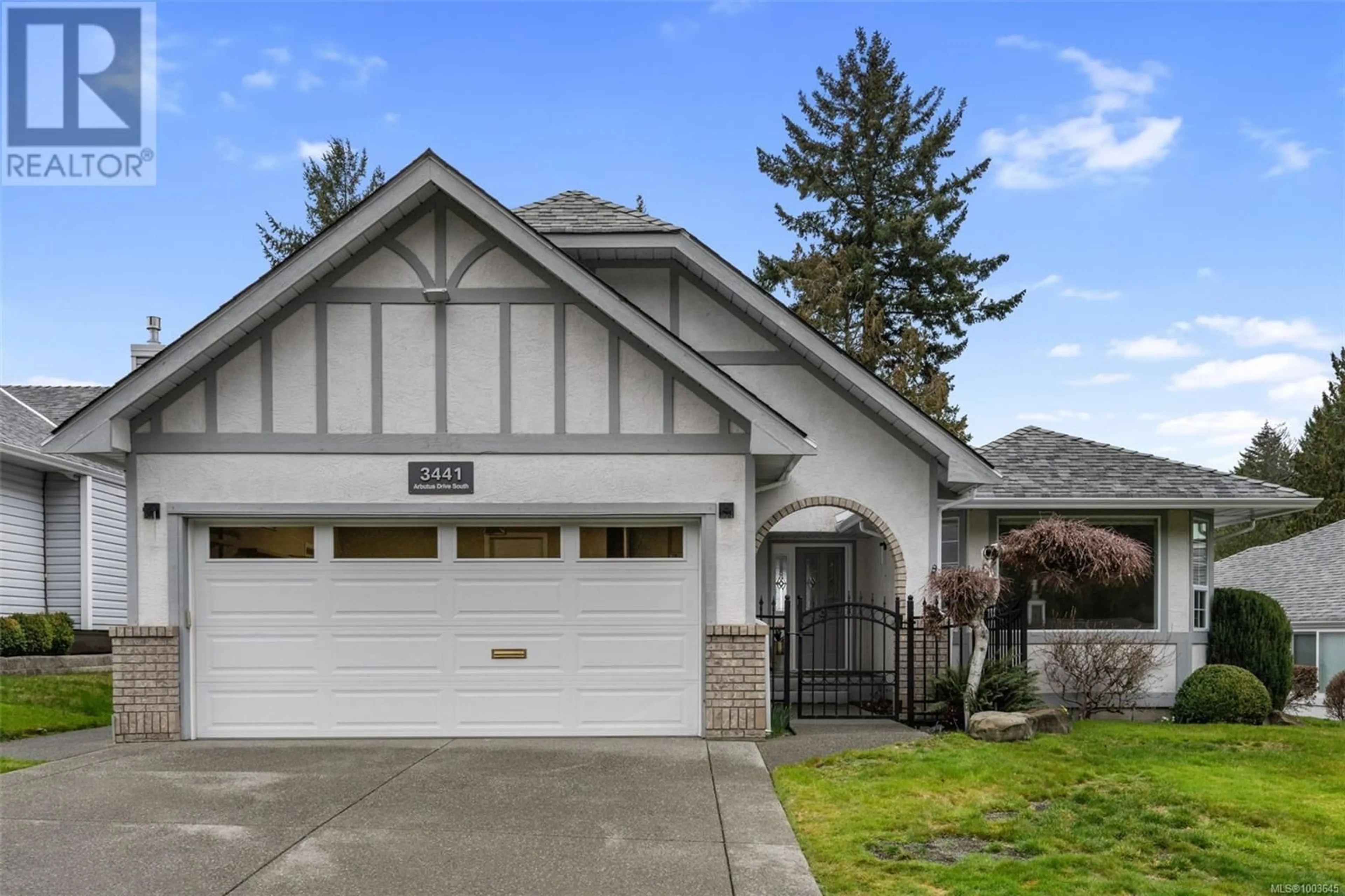 Home with vinyl exterior material, street for 3441 ARBUTUS DRIVE SOUTH, Cobble Hill British Columbia V8H0K8