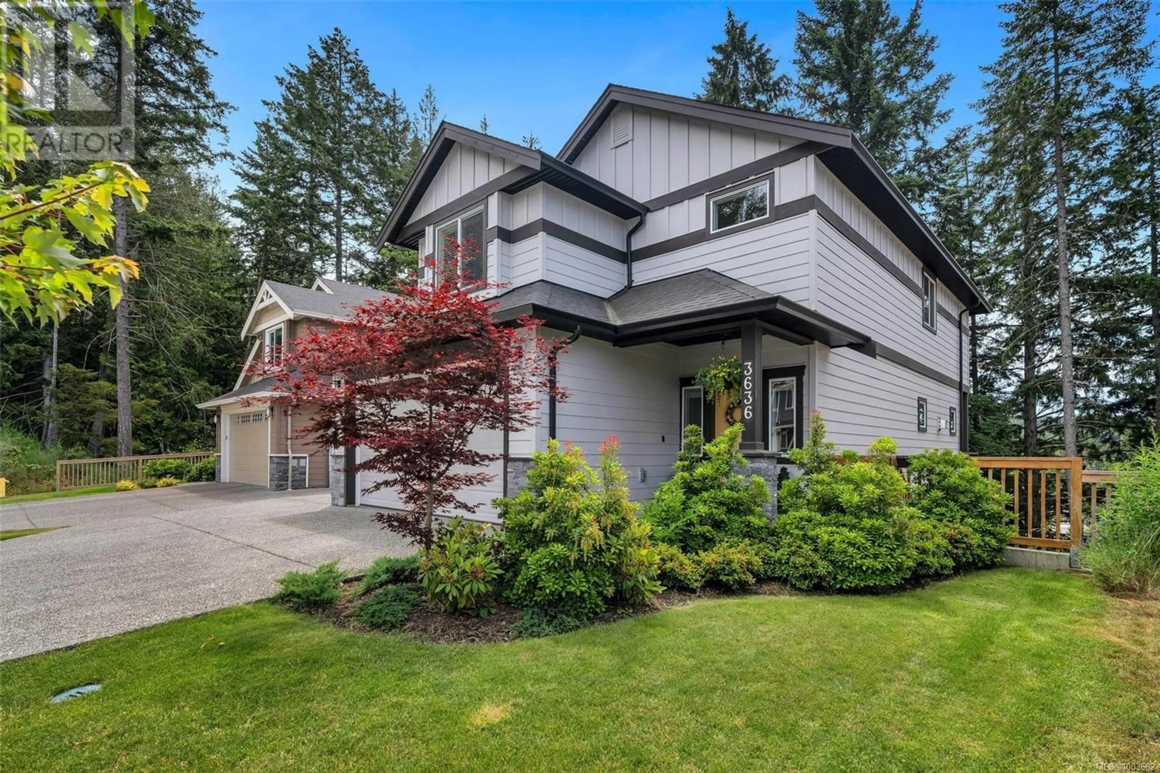 Home with vinyl exterior material, street for 3636 HONEYCRISP AVENUE, Langford British Columbia V9C0N5