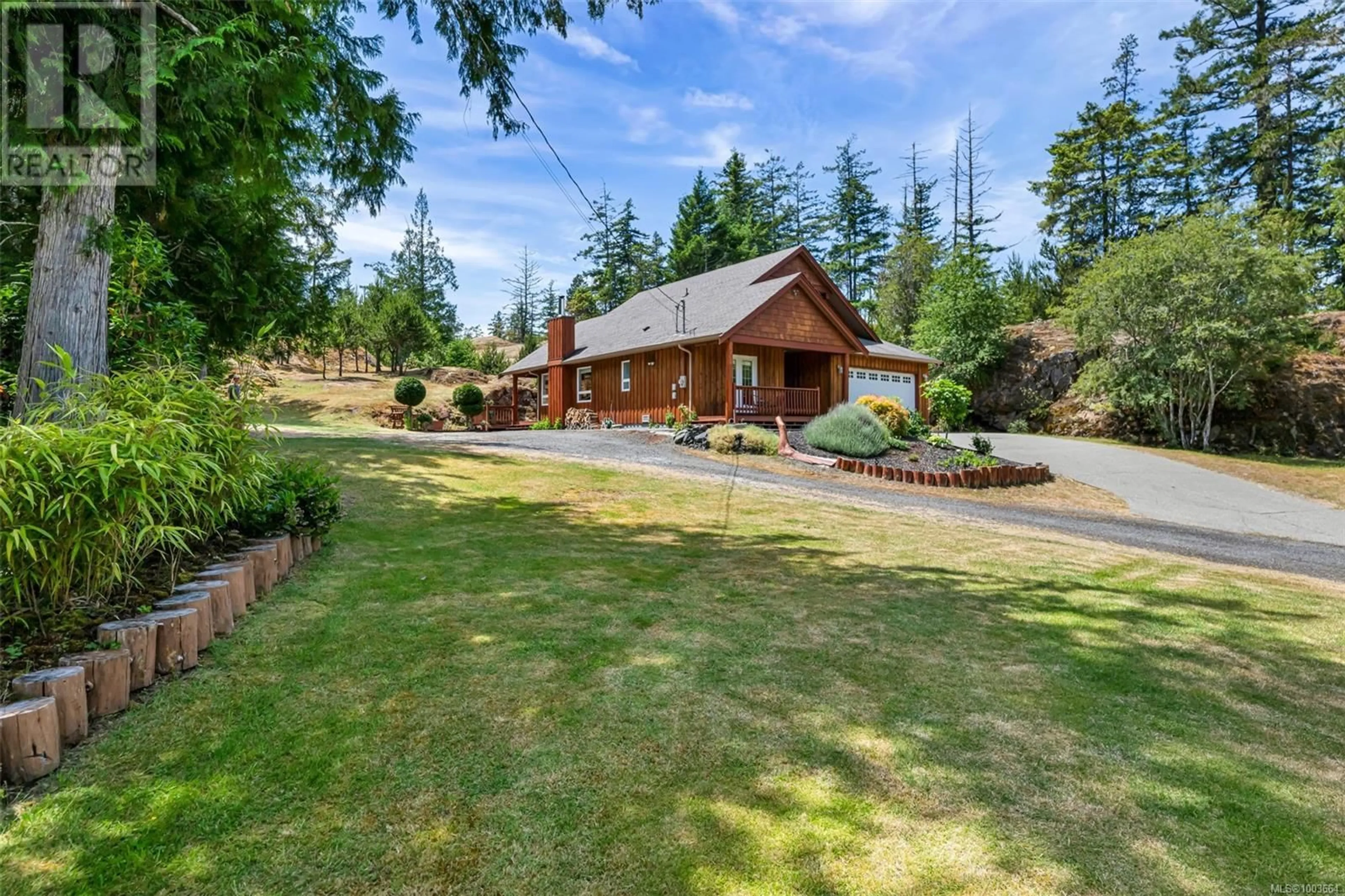 A pic from outside/outdoor area/front of a property/back of a property/a pic from drone, mountain view for B - 2730 PHILLIPS ROAD, Sooke British Columbia V9Z0Y3