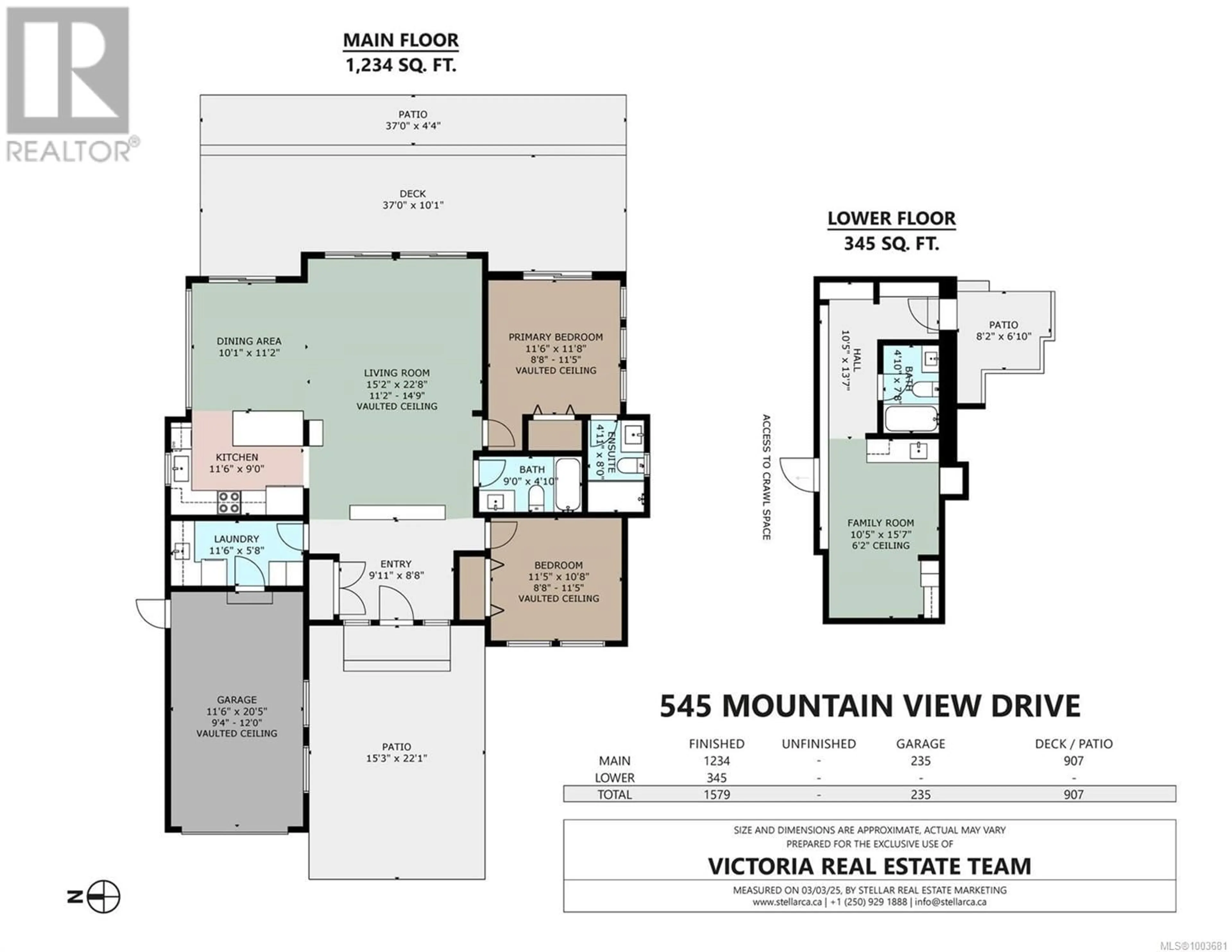 Floor plan for 545 MOUNTAIN VIEW DRIVE, Lake Cowichan British Columbia V0R2G1
