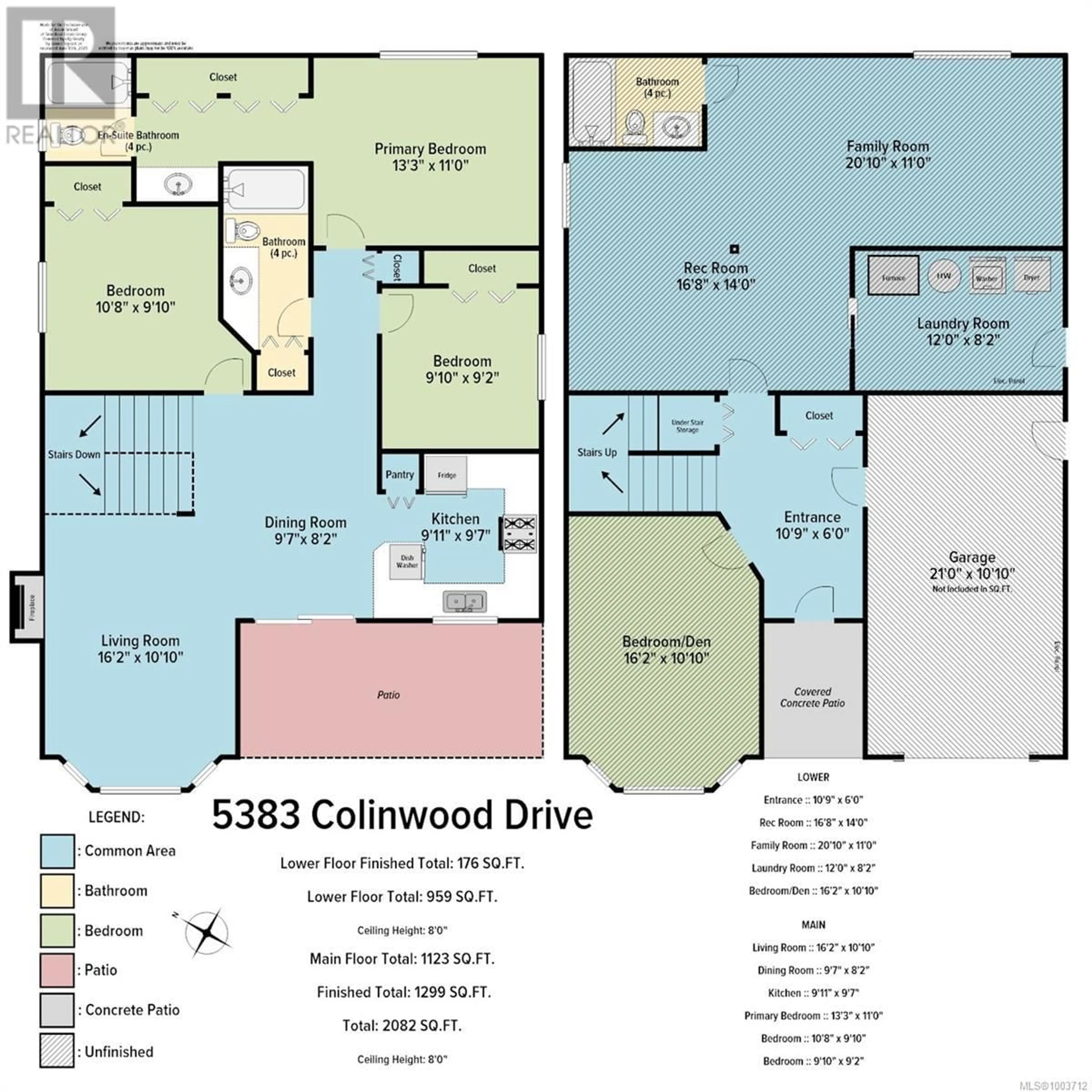 Floor plan for 5383 COLINWOOD DRIVE, Nanaimo British Columbia V9T6G2