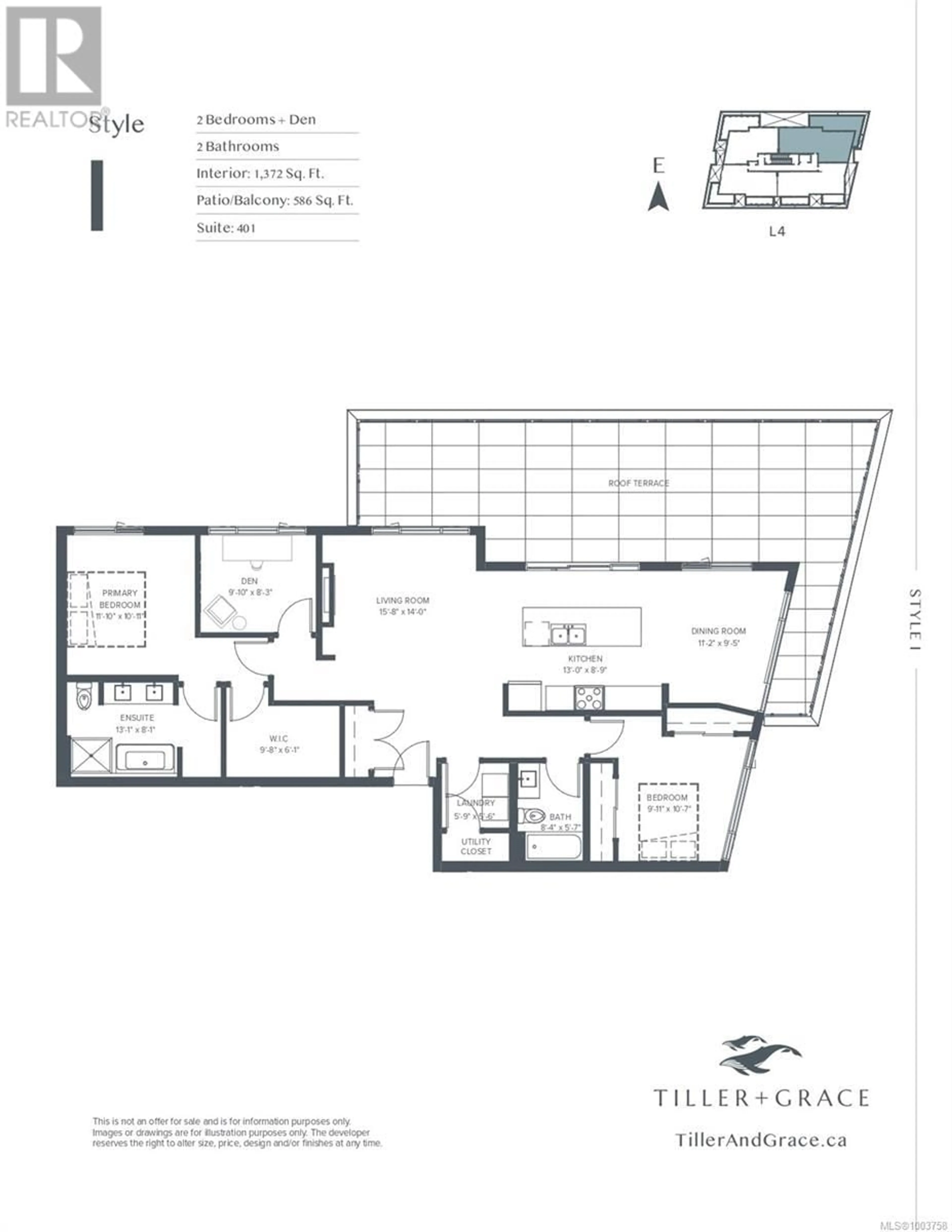 Floor plan for 401 - 5229 CORDOVA BAY ROAD, Saanich British Columbia V8Y2L1