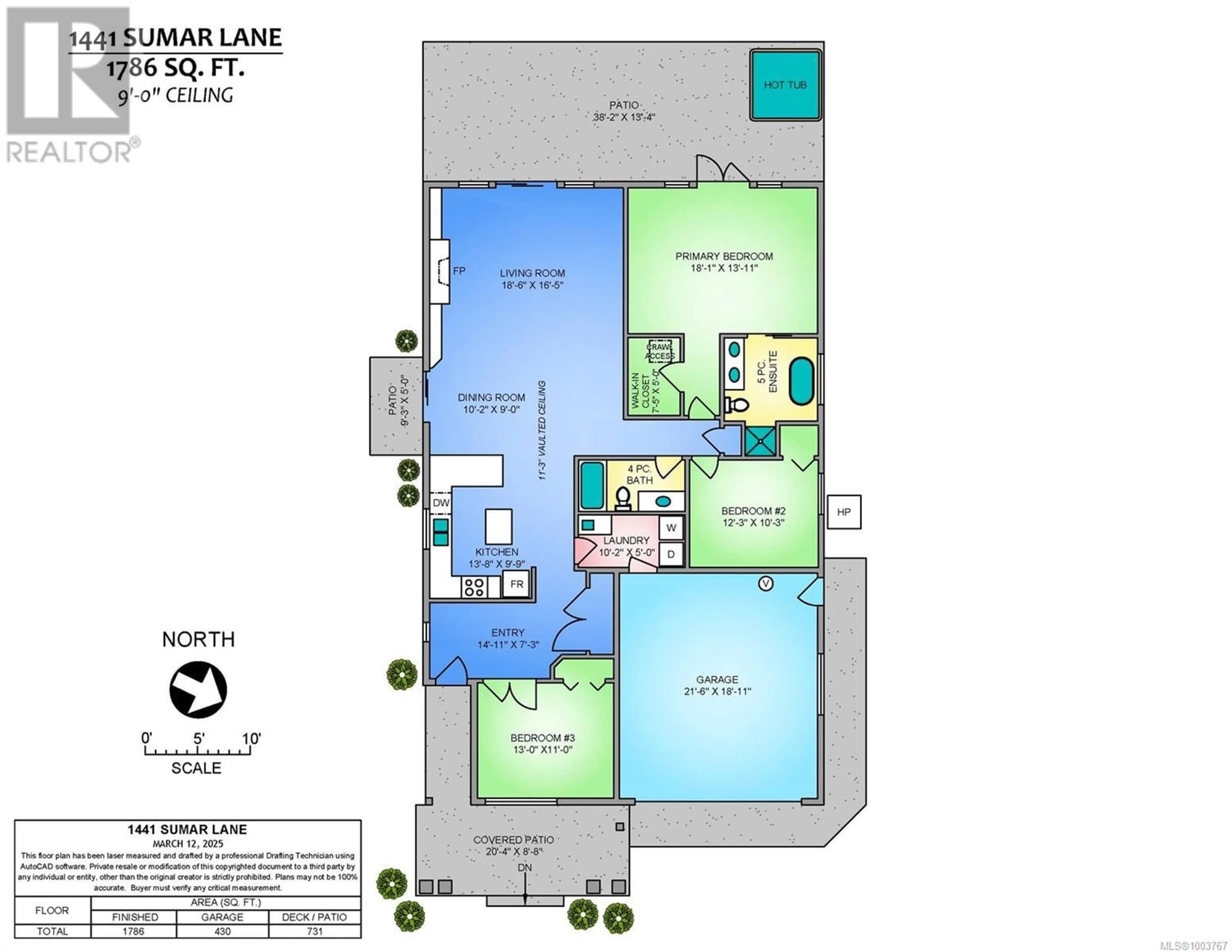 Floor plan for 1441 SUMAR LANE, Parksville British Columbia V9P2E7