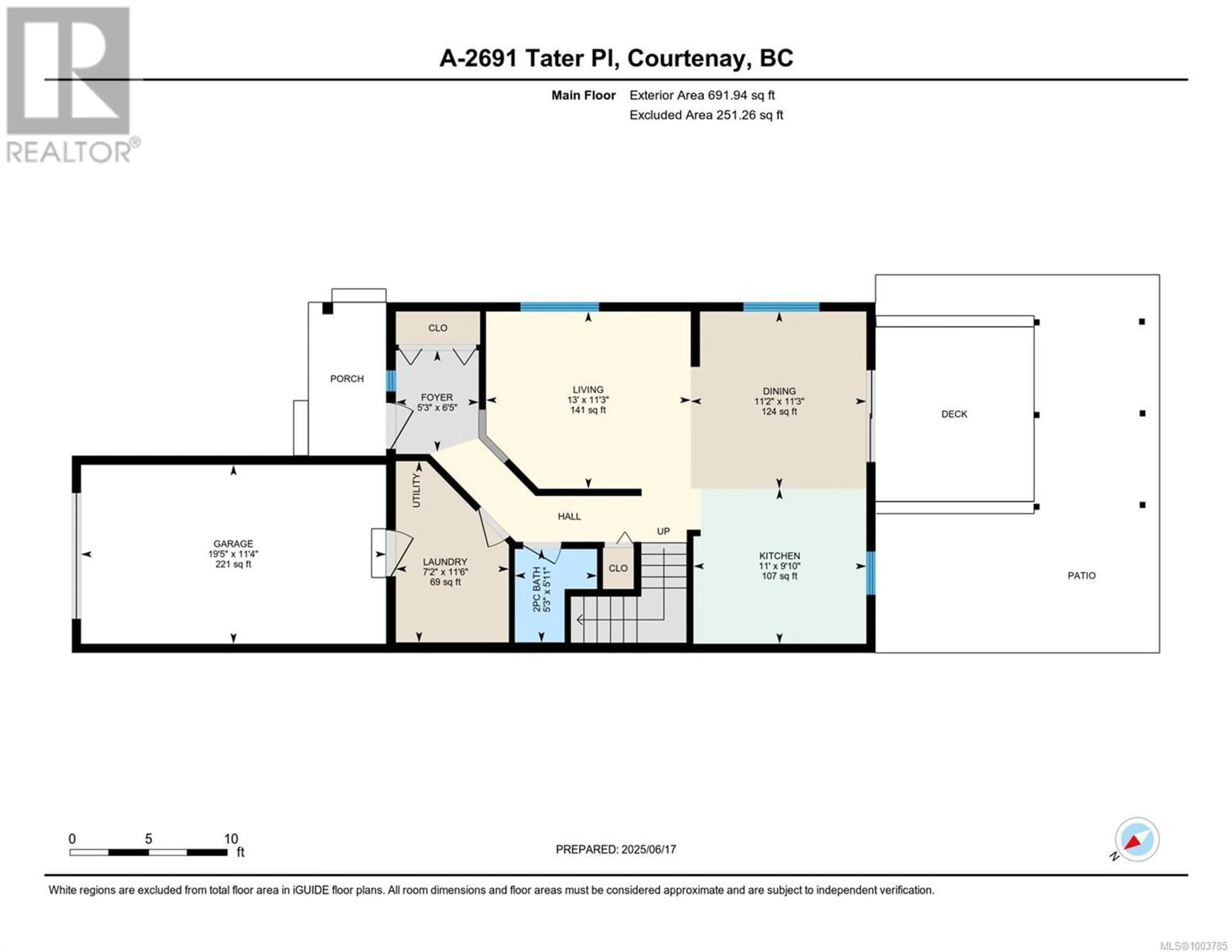 Floor plan for A - 2691 TATER PLACE, Courtenay British Columbia V9N8Z6