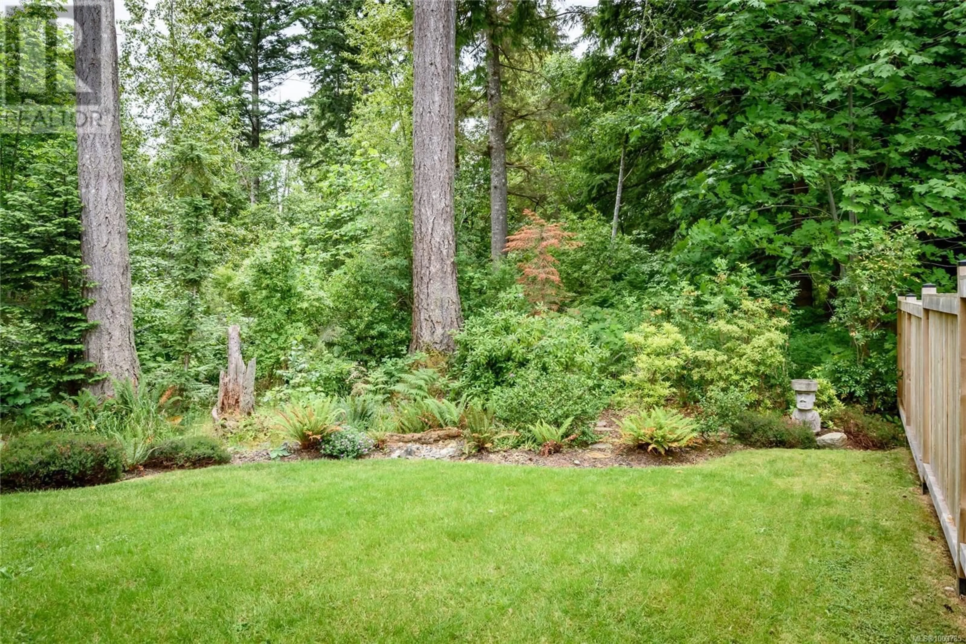 Patio, forest/trees view for A - 2691 TATER PLACE, Courtenay British Columbia V9N8Z6