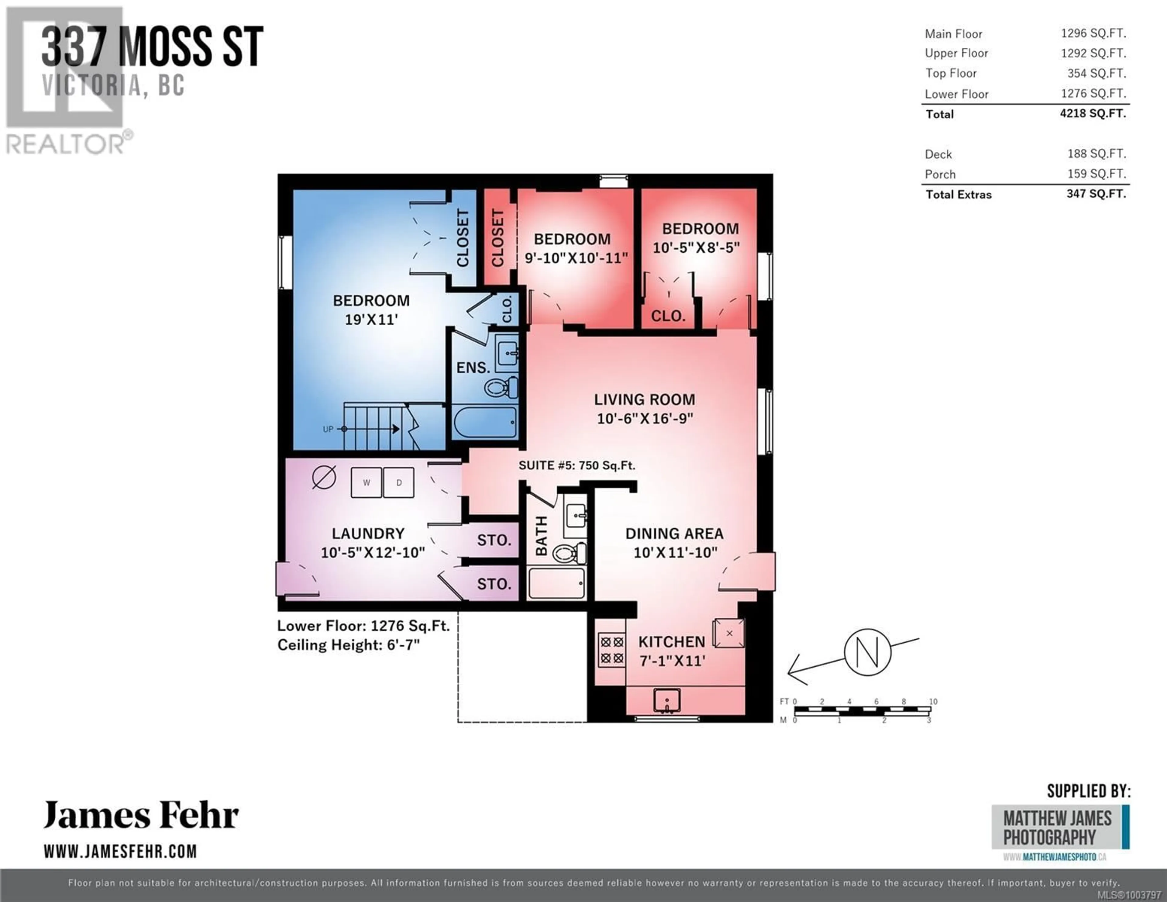 Floor plan for 337 MOSS STREET, Victoria British Columbia V8V4M9