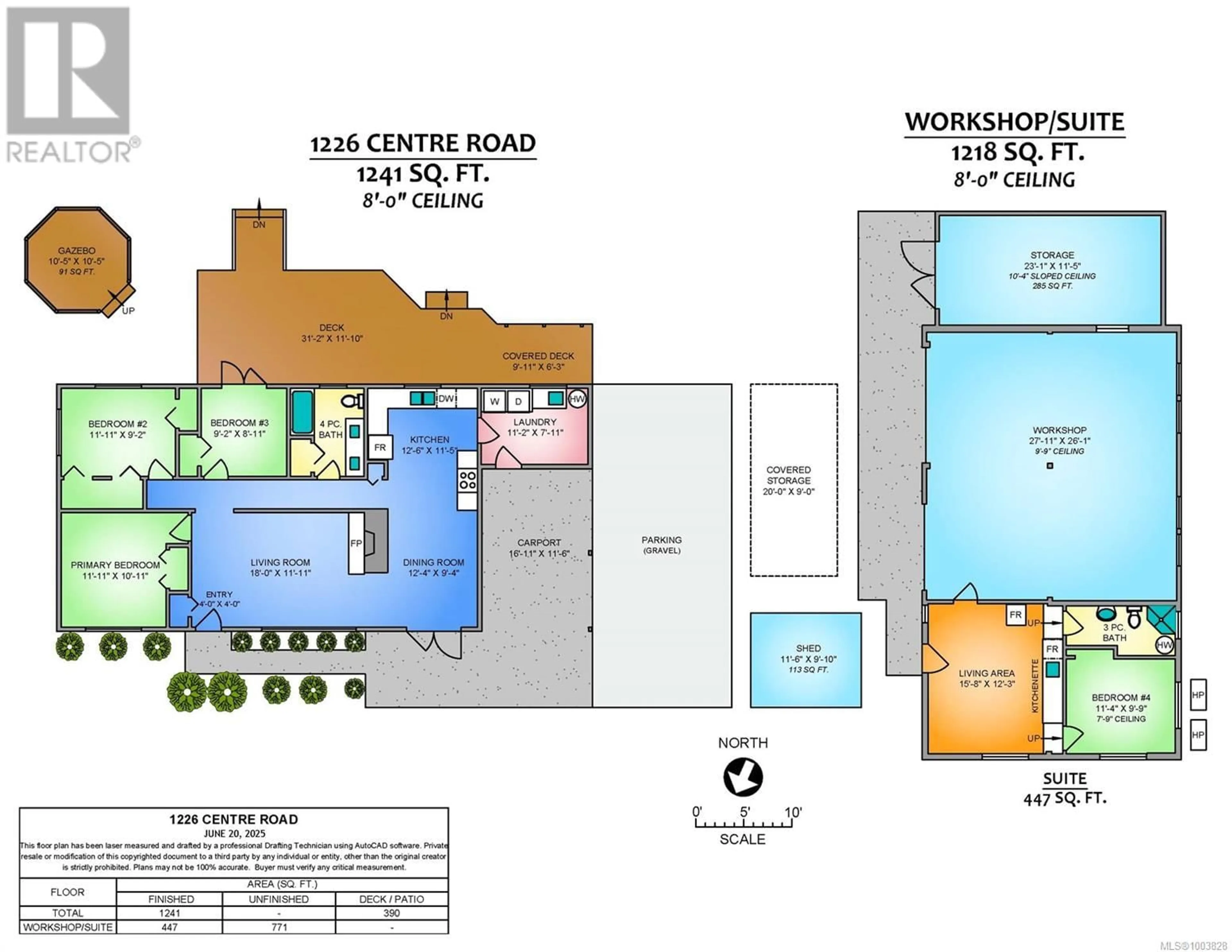 Floor plan for 1226 CENTRE ROAD, Qualicum Beach British Columbia V9K2G8