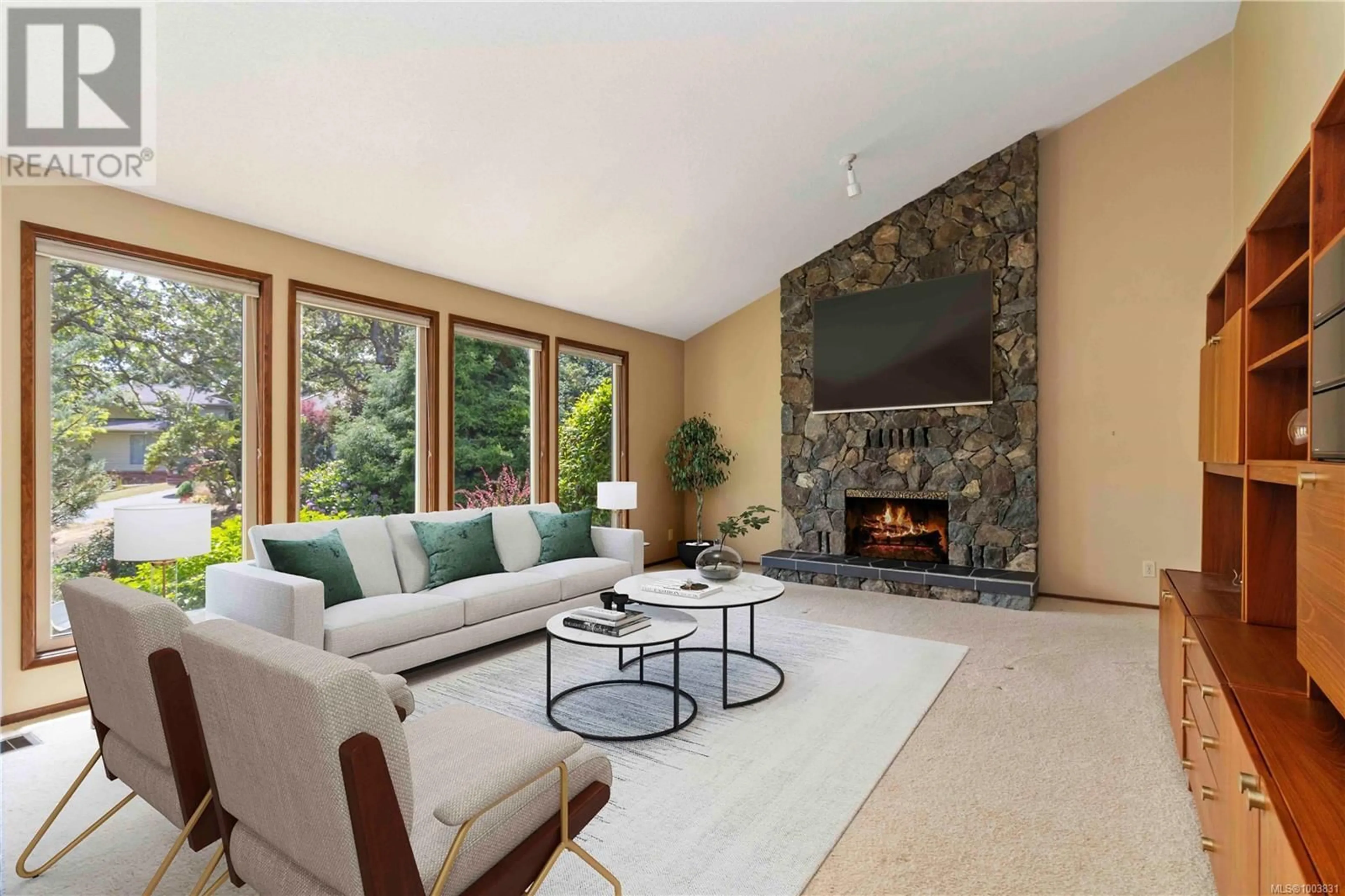 Living room with furniture, unknown for 1560 ORELTON PLACE, Saanich British Columbia V8N5S7