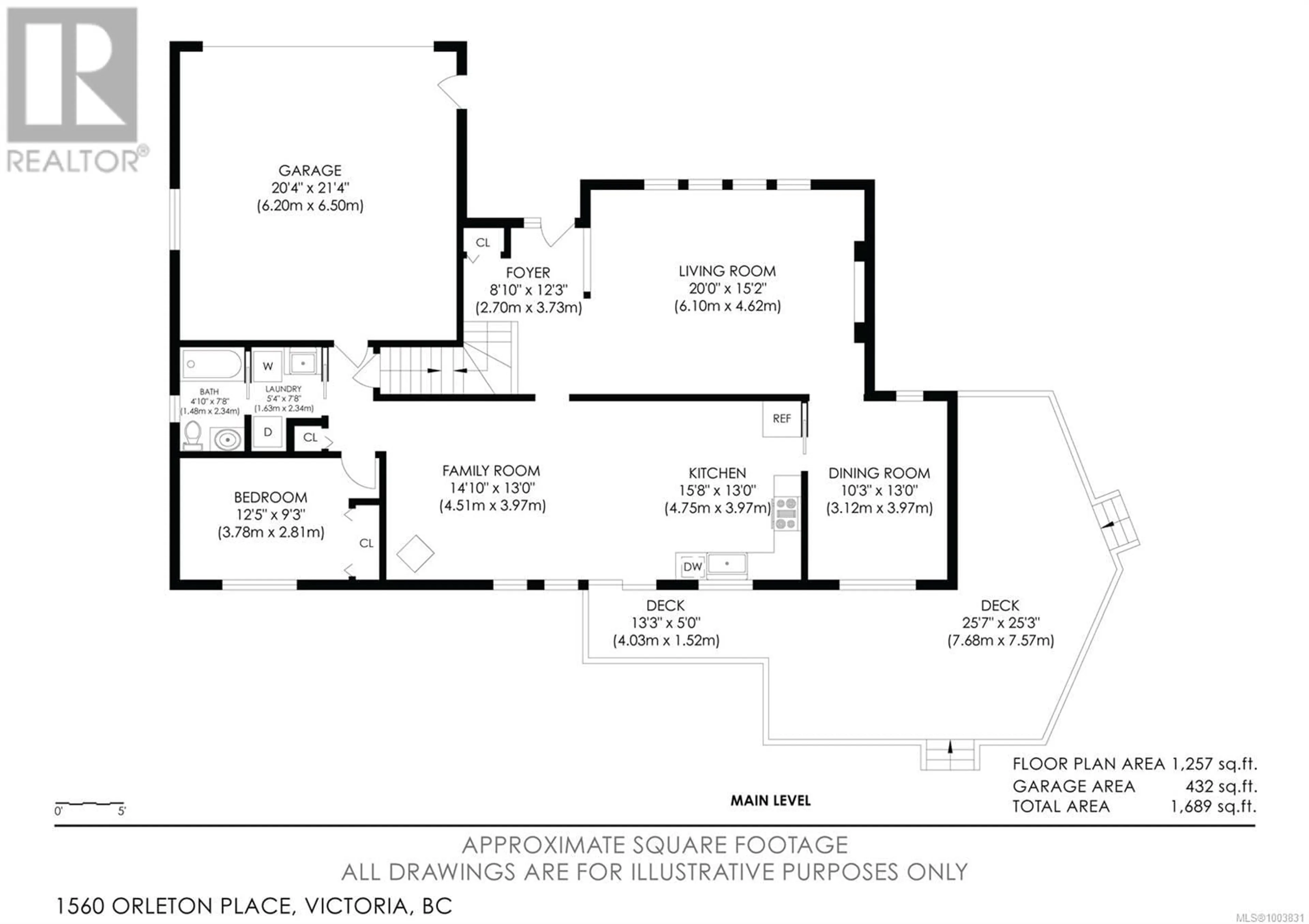 Floor plan for 1560 ORELTON PLACE, Saanich British Columbia V8N5S7