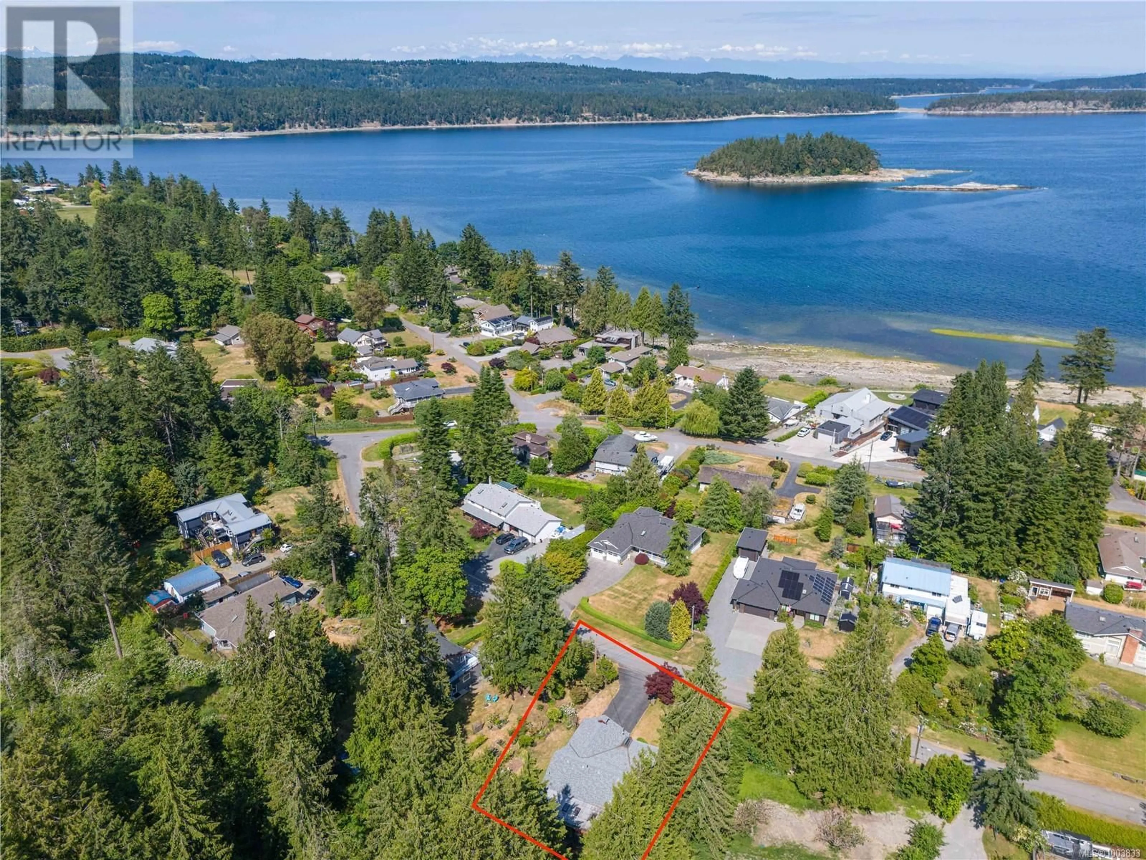 A pic from outside/outdoor area/front of a property/back of a property/a pic from drone, water/lake/river/ocean view for 1671 JANES ROAD, Nanaimo British Columbia V9X1P3