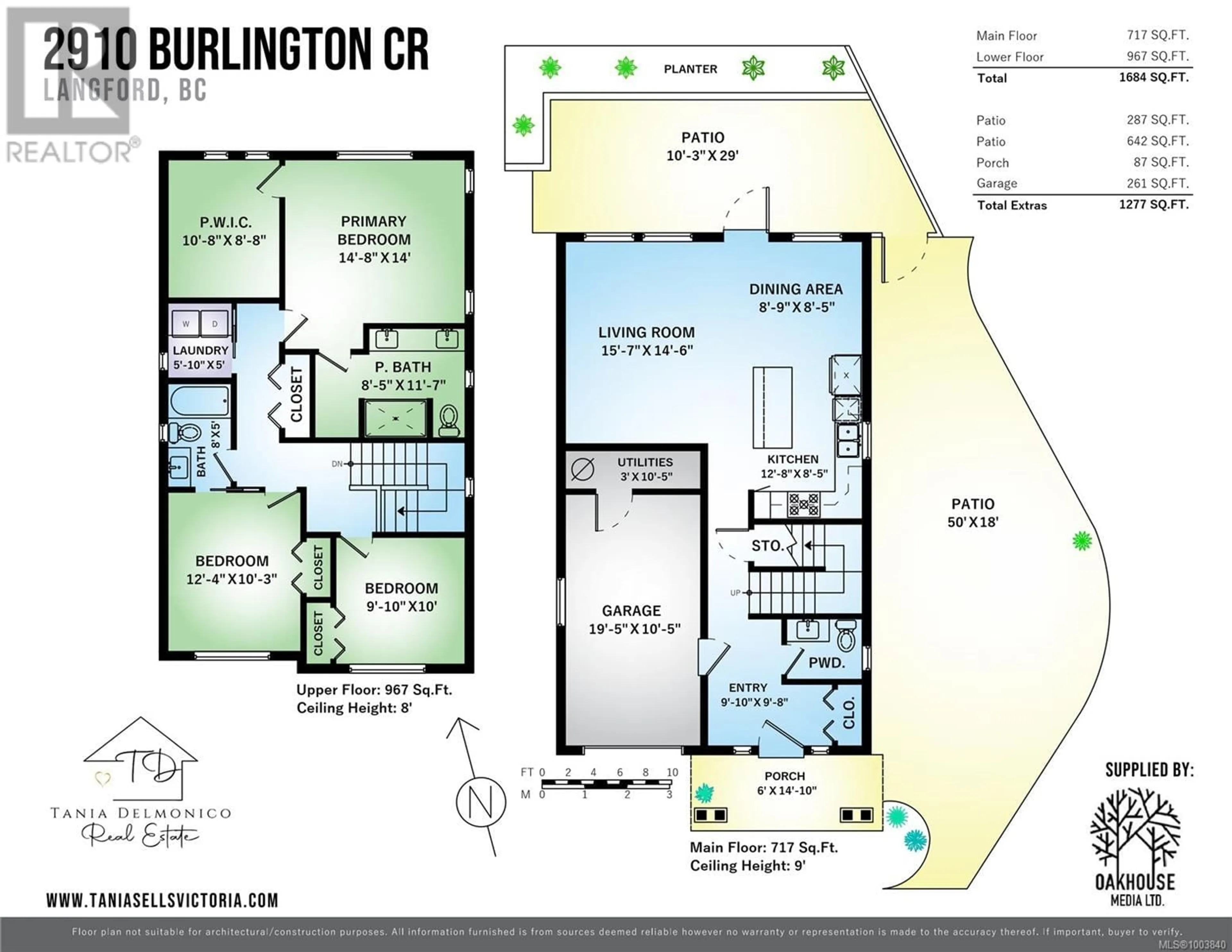 Floor plan for 2910 BURLINGTON CRESCENT, Langford British Columbia V9B0K6