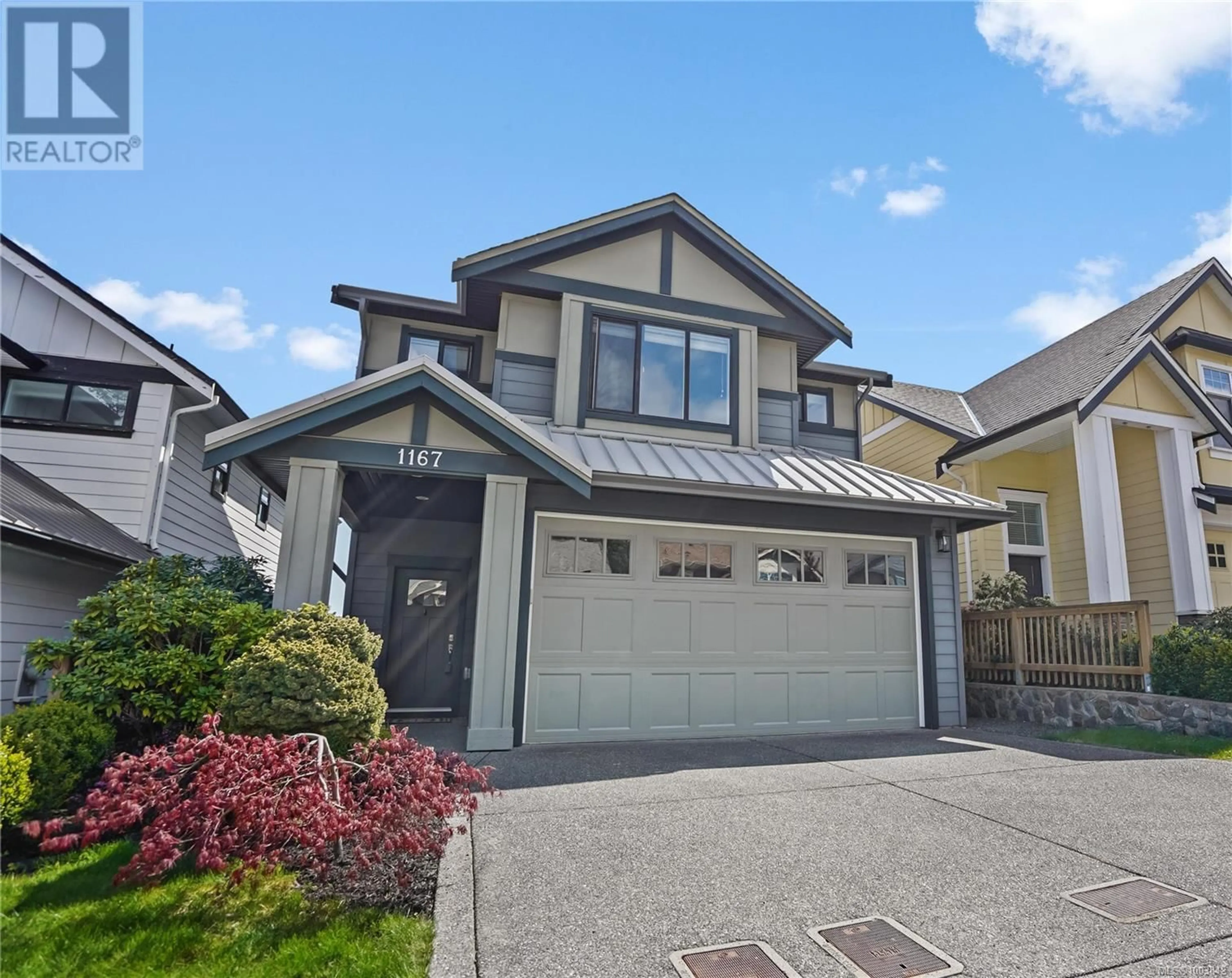Home with vinyl exterior material, street for 1167 BOMBARDIER CRESCENT, Langford British Columbia V9B0R4