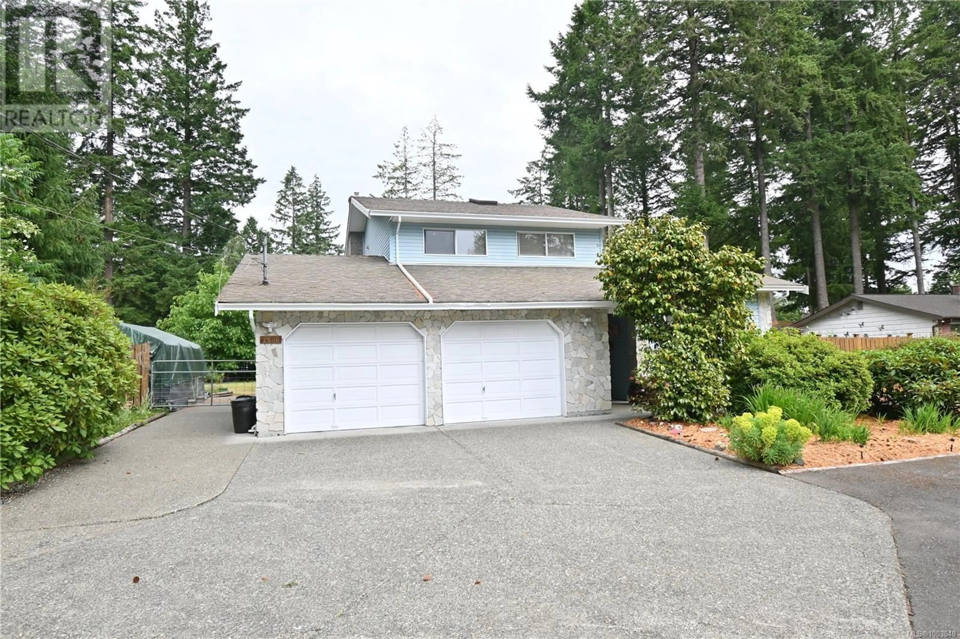 Home with vinyl exterior material, street for 2630 RAINBOW ROAD, Campbell River British Columbia V9W4V9