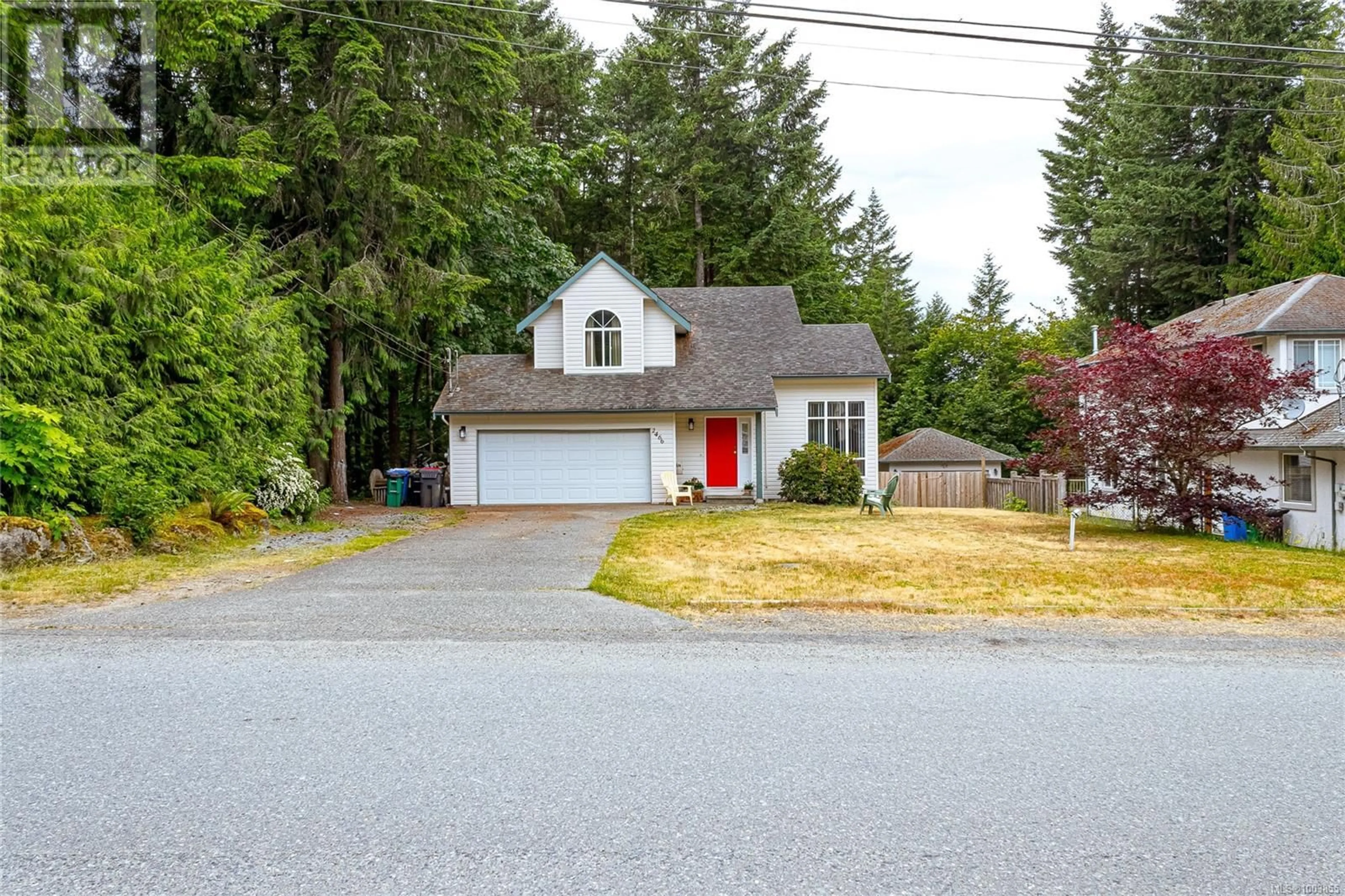 Home with vinyl exterior material, street for 2466 GALLAND AVENUE, Shawnigan Lake British Columbia V0R2W0