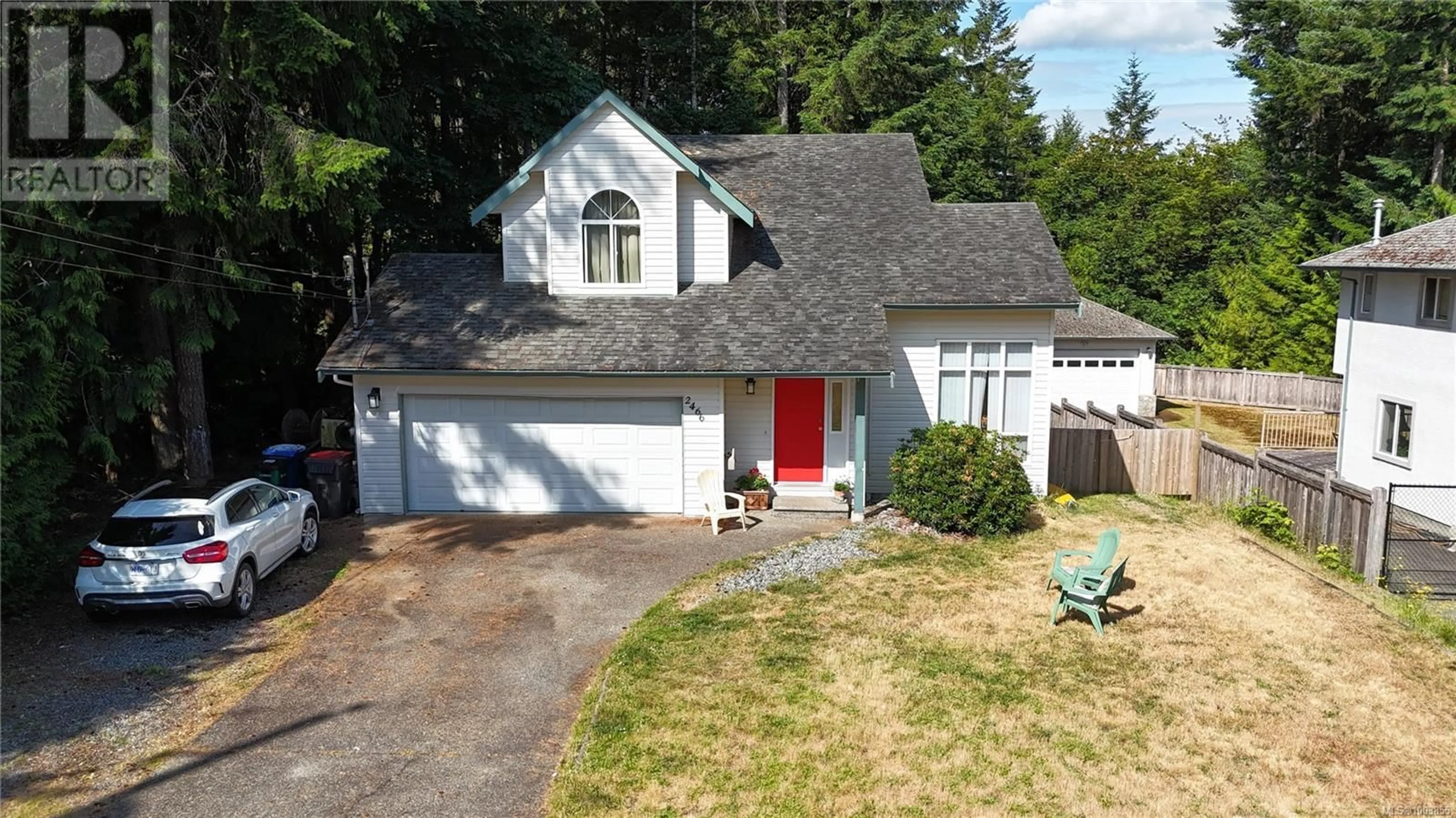 Home with vinyl exterior material, street for 2466 GALLAND AVENUE, Shawnigan Lake British Columbia V0R2W0