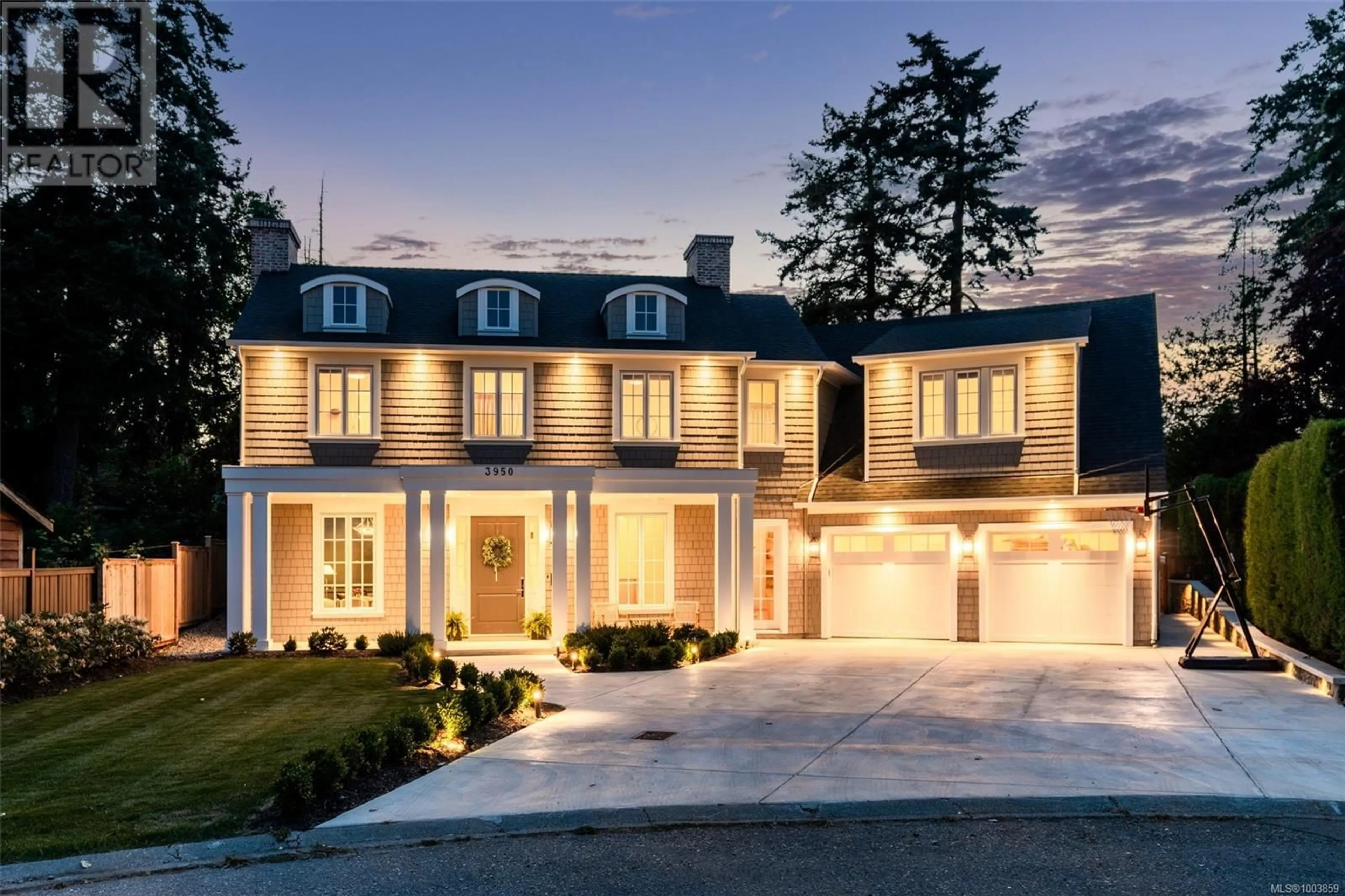 Home with brick exterior material, street for 3950 SEQUOIA PLACE, Saanich British Columbia V8N4N4