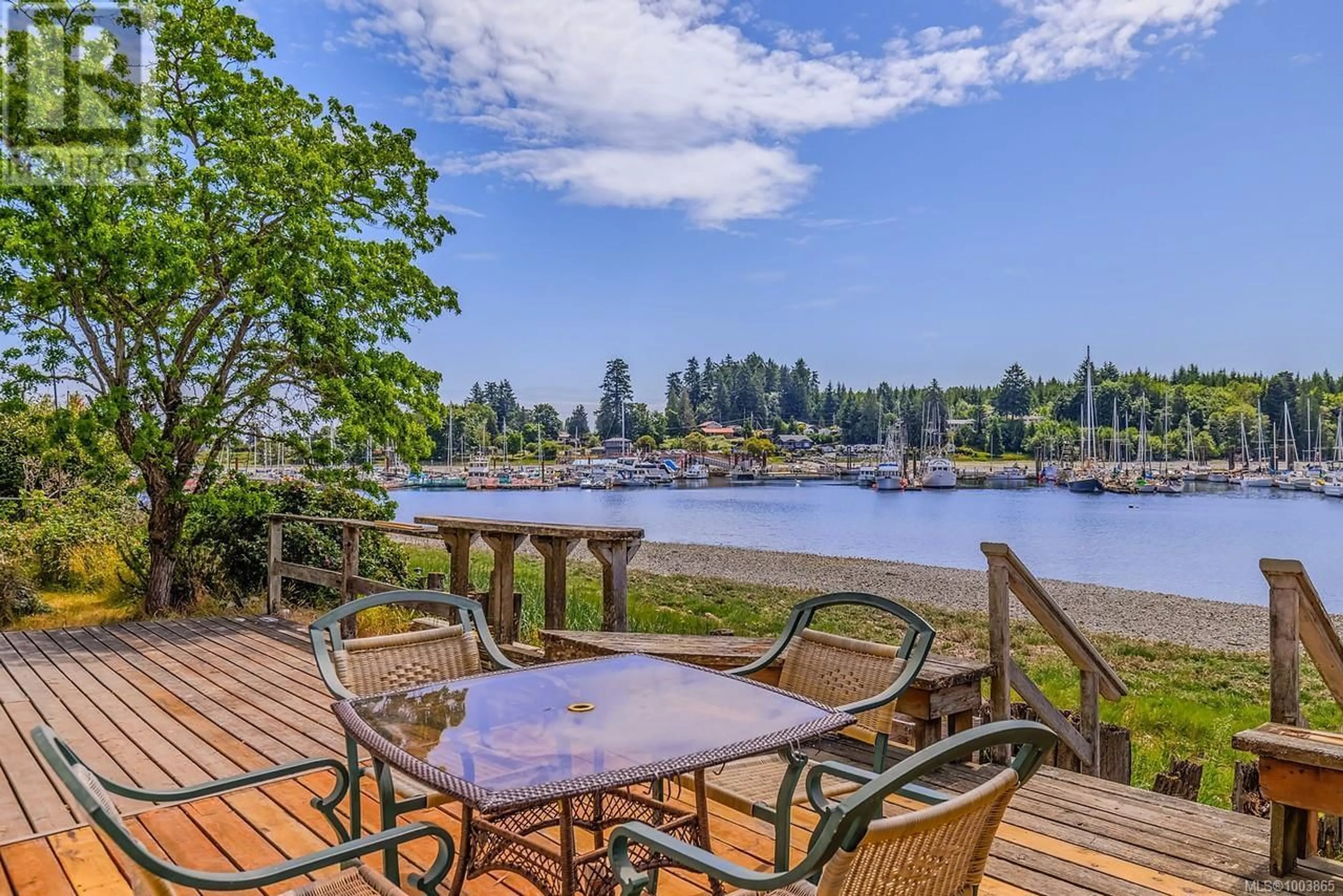 Patio, water/lake/river/ocean view for 5492 DEEP BAY DRIVE, Bowser British Columbia V0R1G0