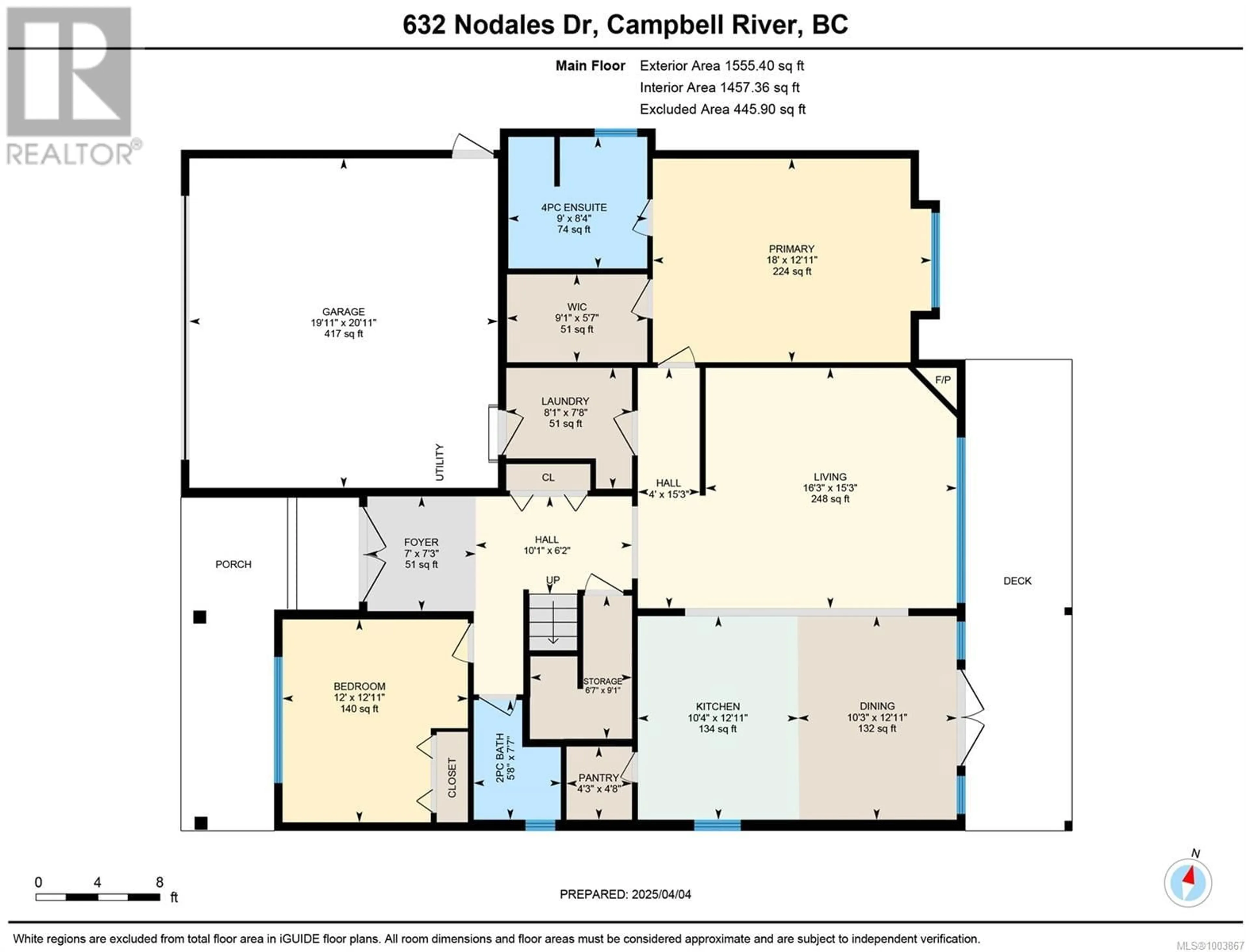 Floor plan for 632 NODALES DRIVE, Campbell River British Columbia V9W0A5