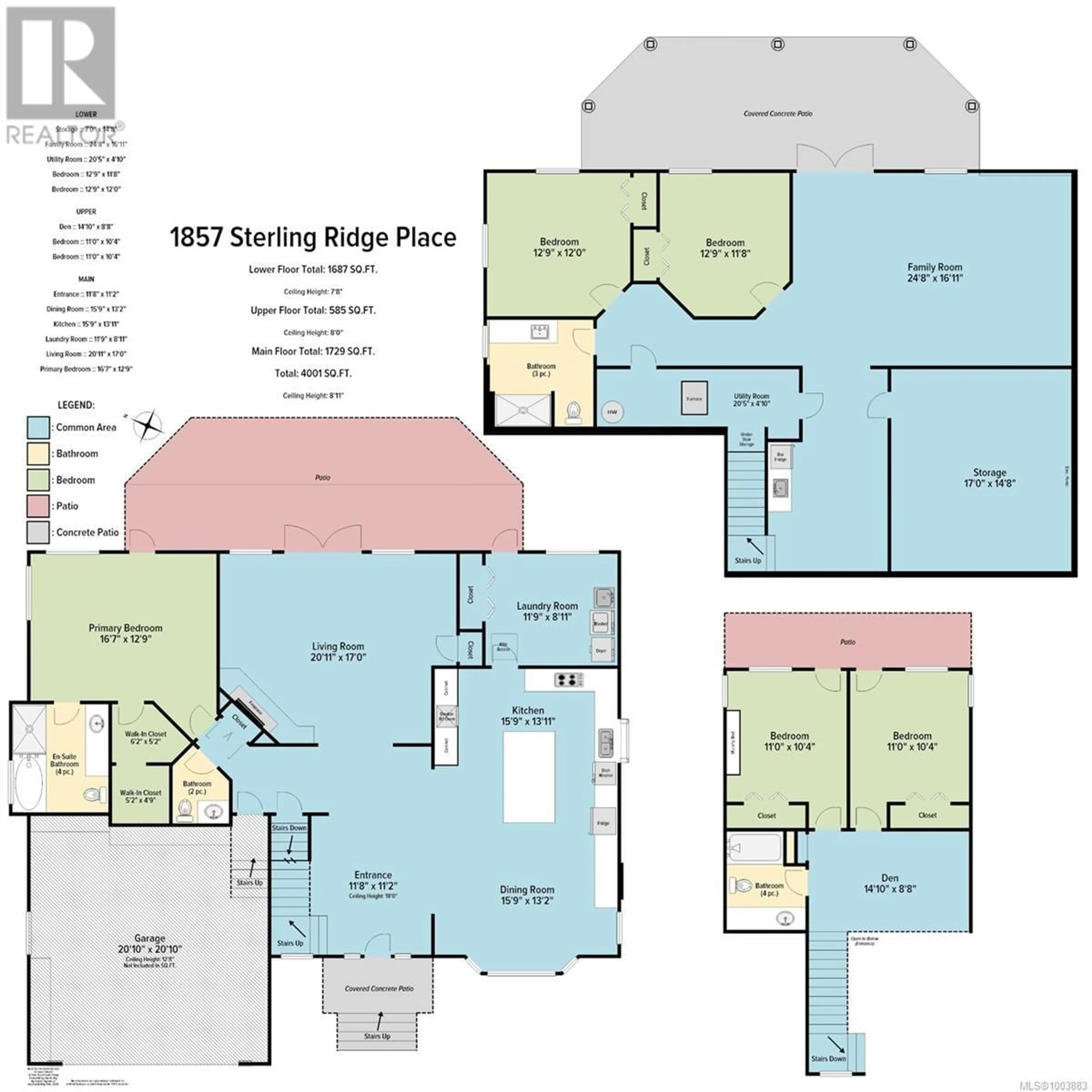 Floor plan for 1857 STERLING RIDGE PLACE, Duncan British Columbia V9L5N2