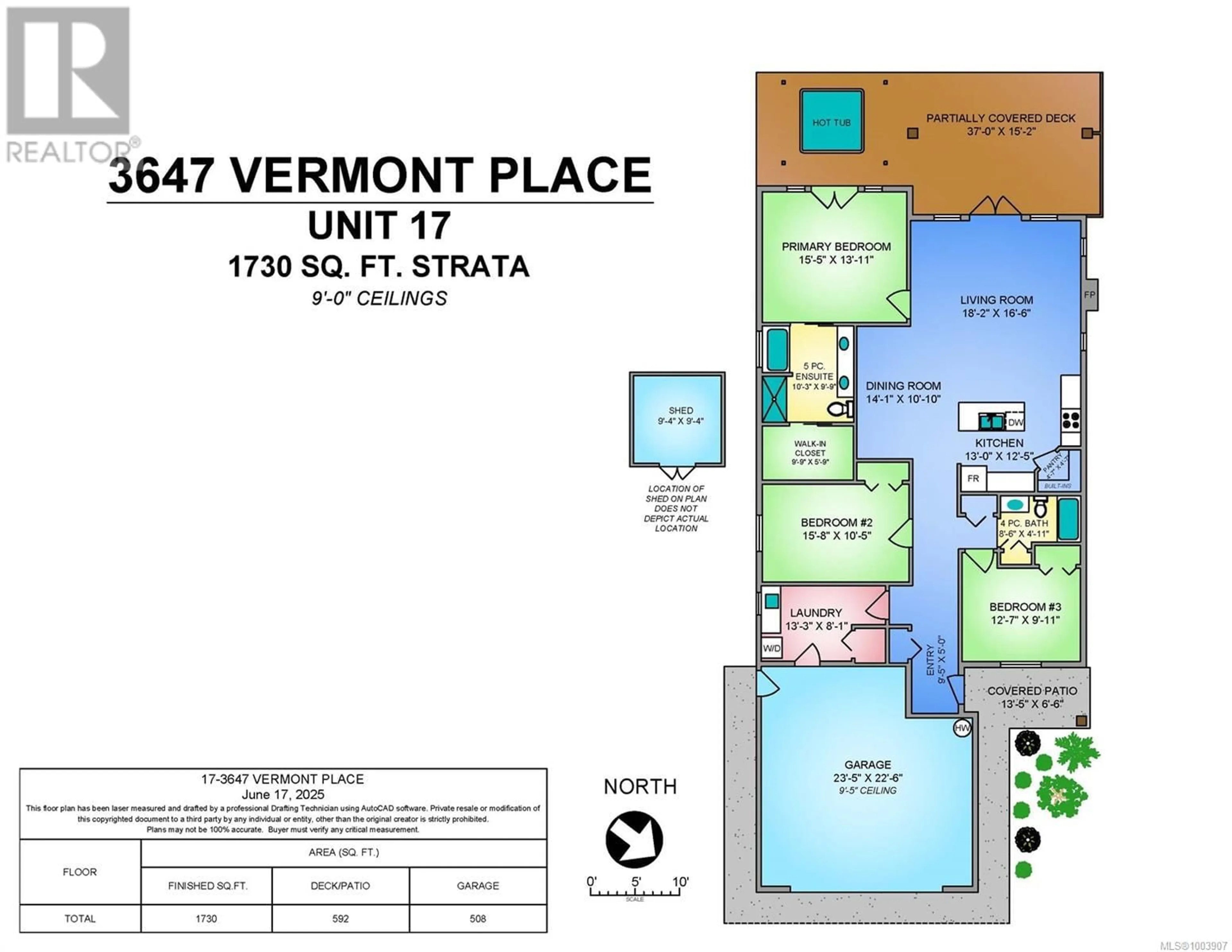 Floor plan for 17 - 3647 VERMONT PLACE, Campbell River British Columbia V9H0B9