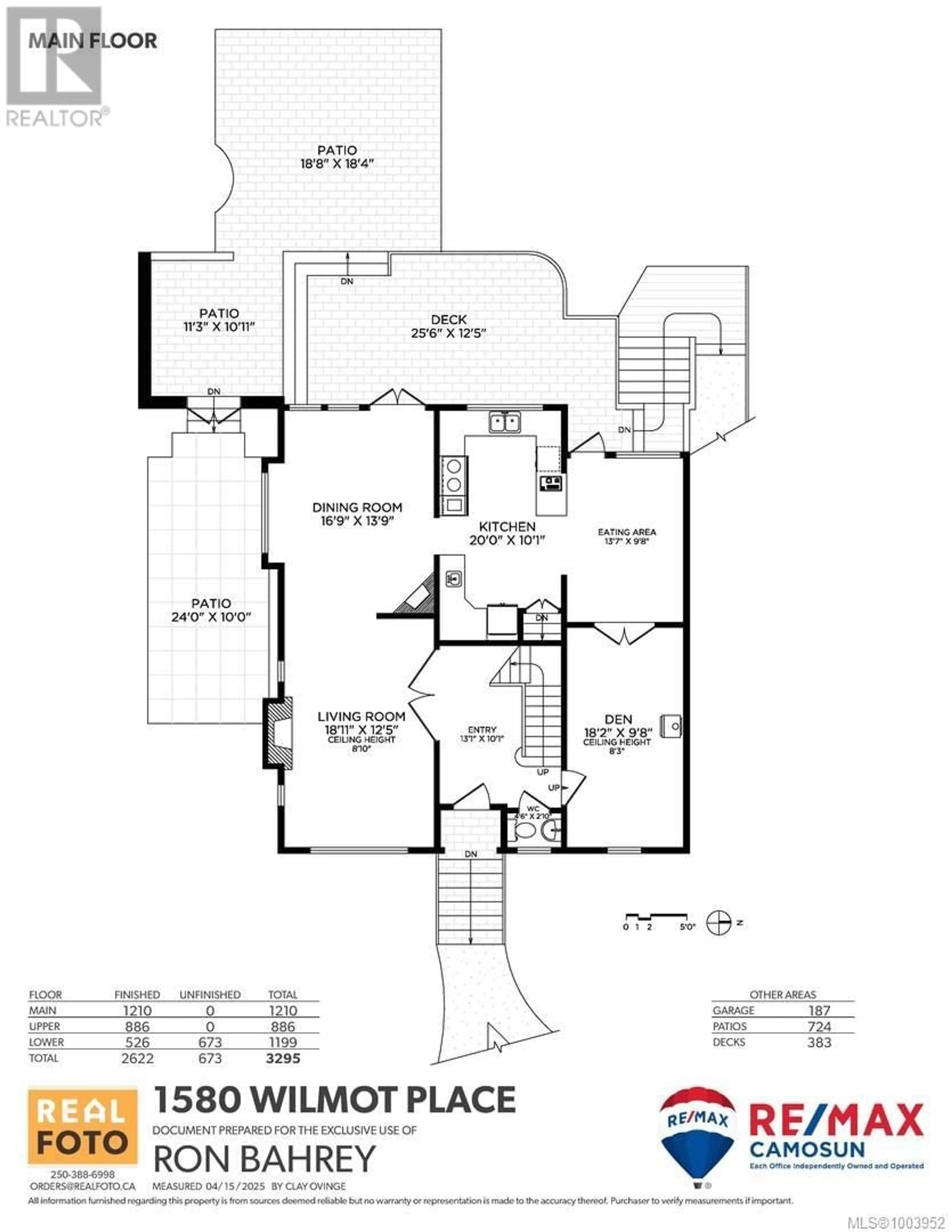 Floor plan for 1580 WILMOT PLACE, Oak Bay British Columbia V8R5S3