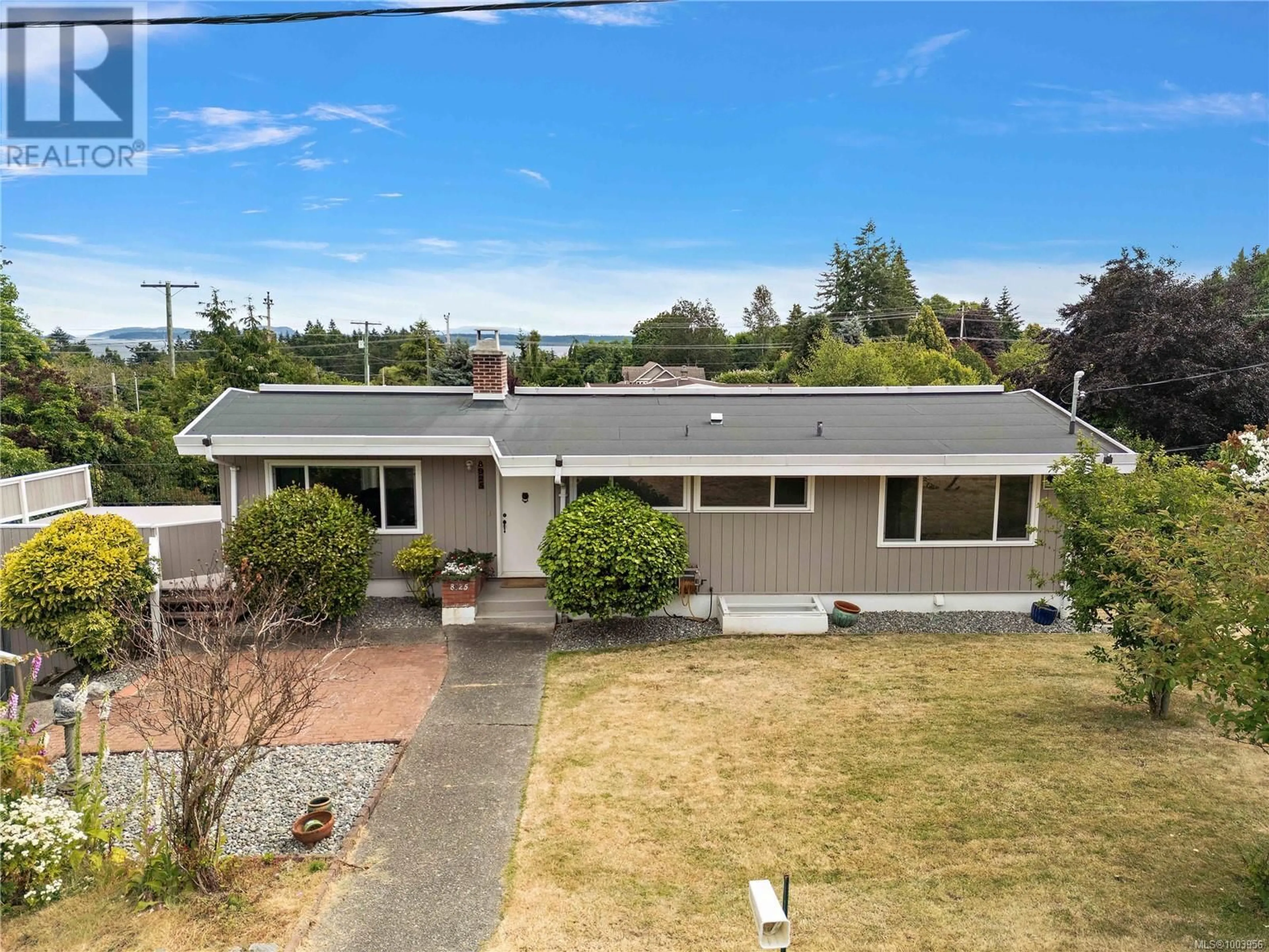 A pic from outside/outdoor area/front of a property/back of a property/a pic from drone, street for 8925 MARSHALL ROAD, North Saanich British Columbia V8L1J4