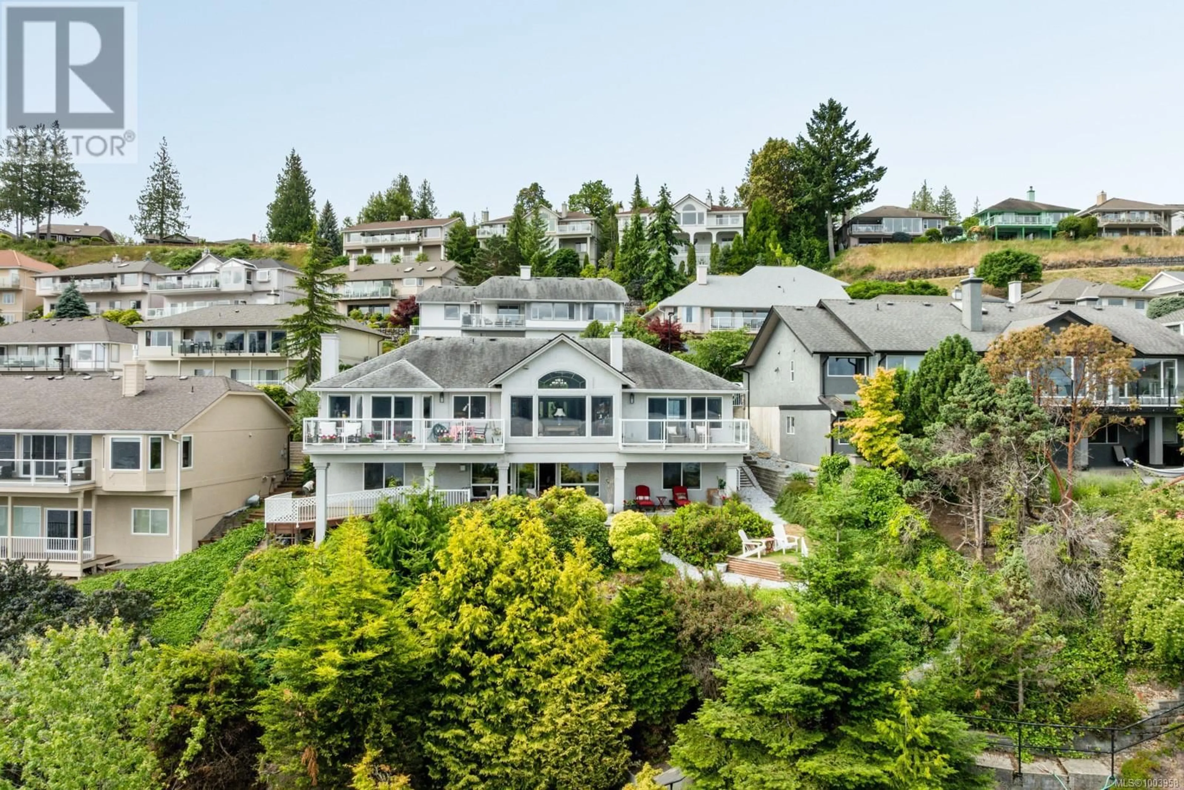 A pic from outside/outdoor area/front of a property/back of a property/a pic from drone, mountain view for 515 MARINE VIEW SOUTH, Cobble Hill British Columbia V0R1L1