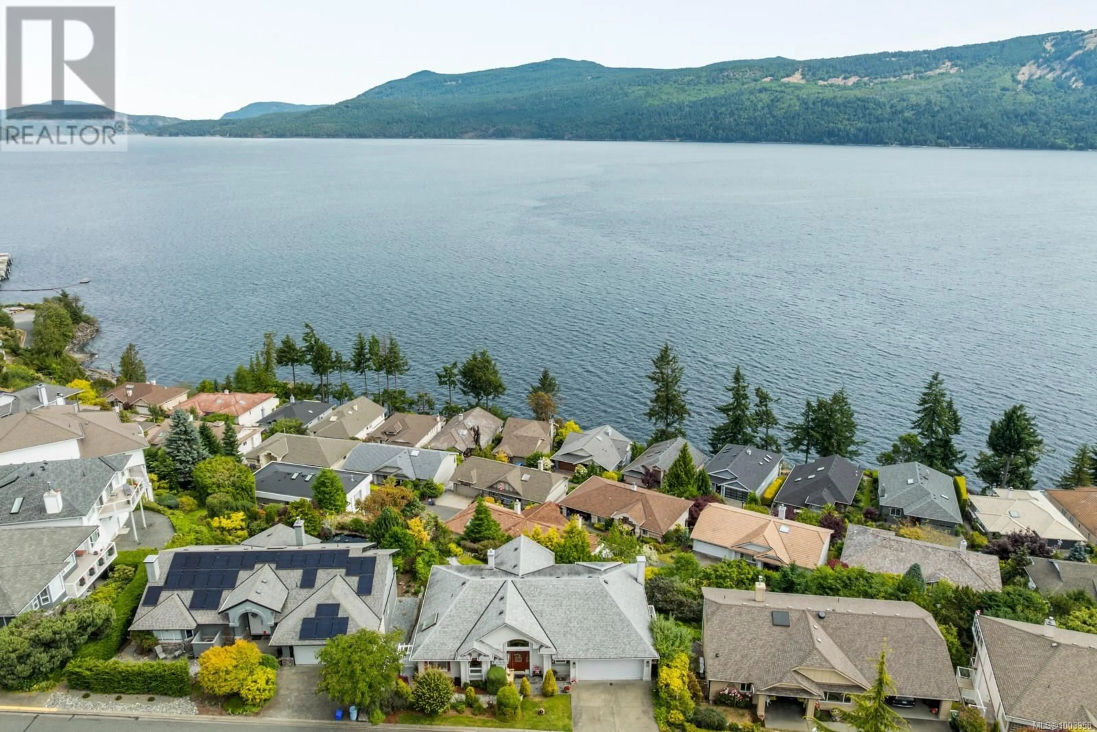 A pic from outside/outdoor area/front of a property/back of a property/a pic from drone, water/lake/river/ocean view for 515 MARINE VIEW SOUTH, Cobble Hill British Columbia V0R1L1