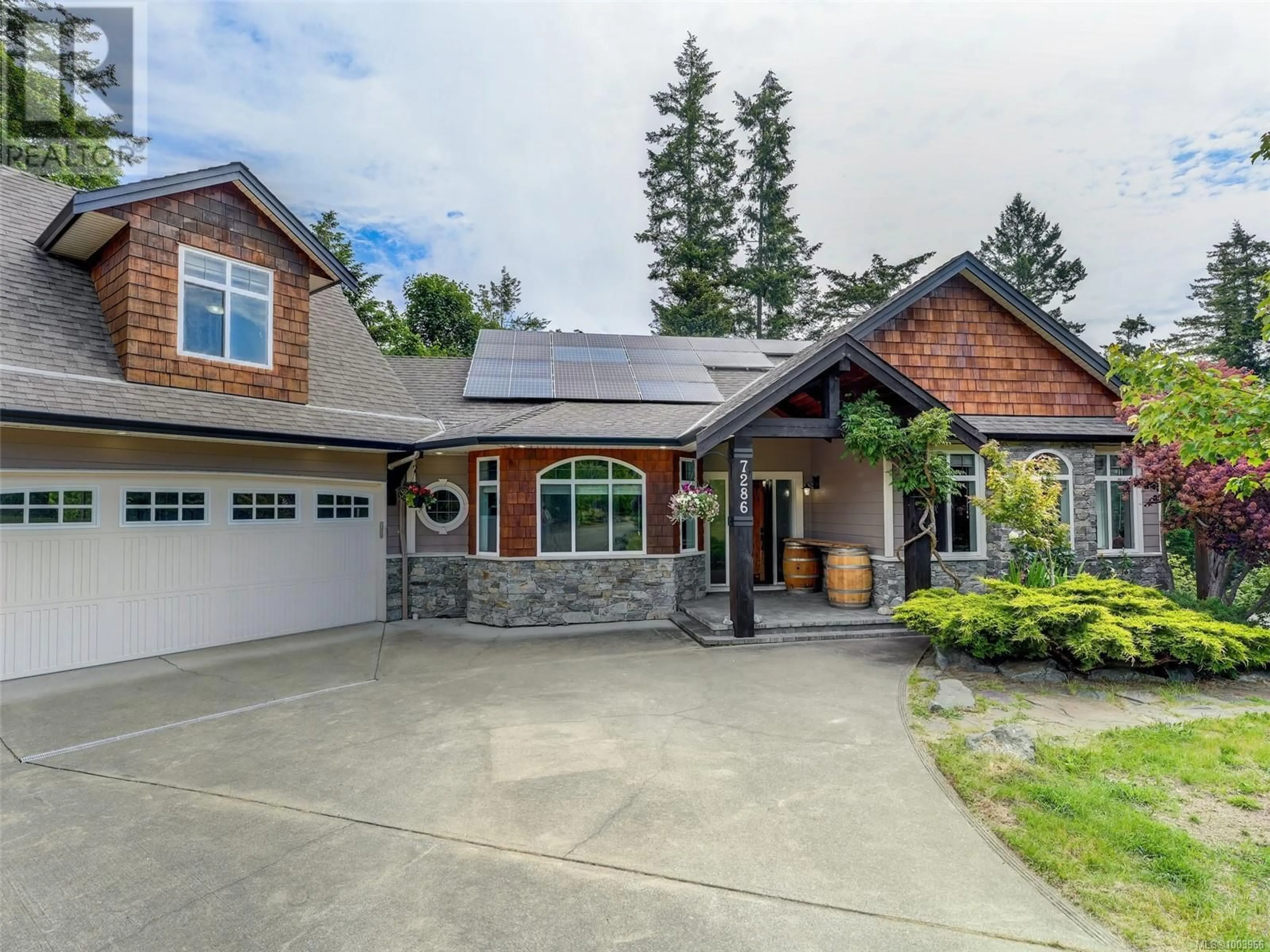 Home with brick exterior material, street for 7288 THELMITA PLACE, Sooke British Columbia V9Z0J1