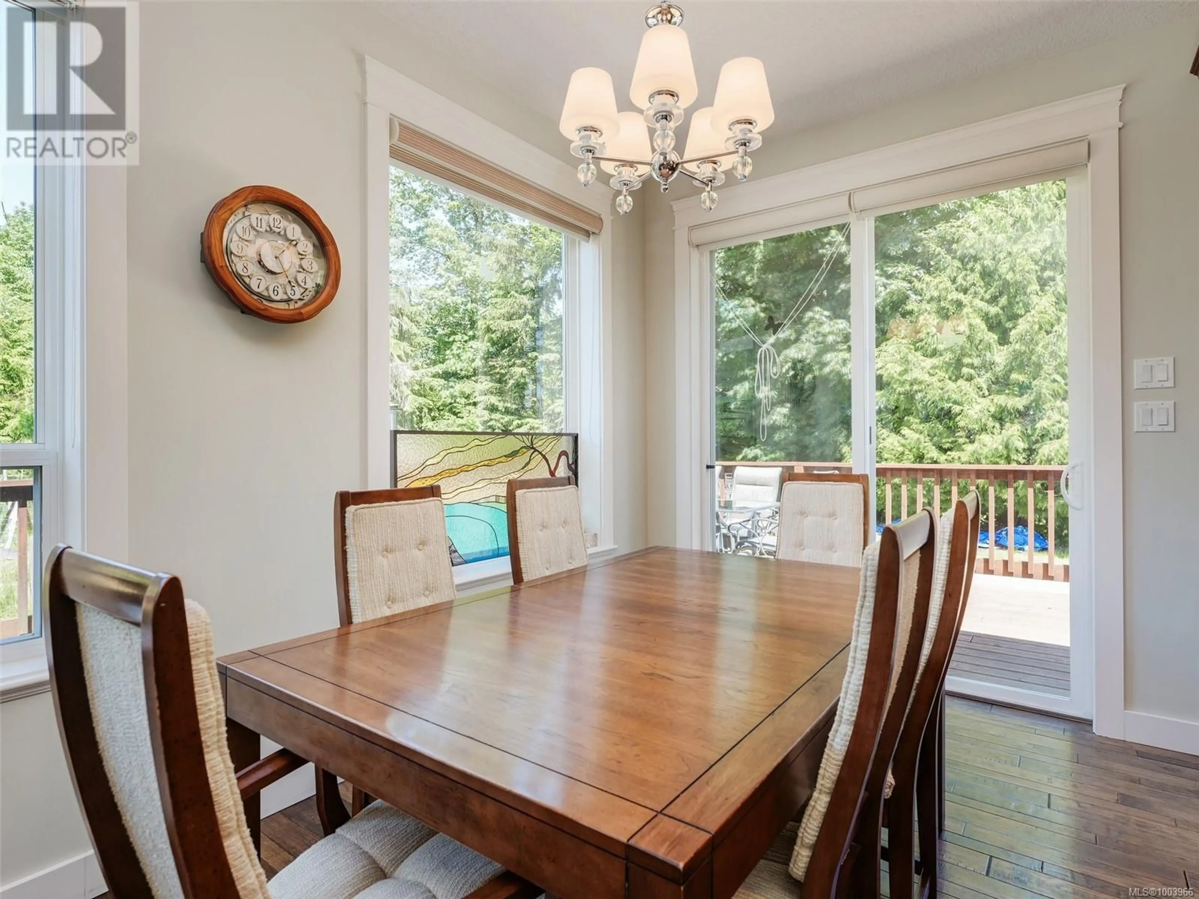 Dining room, wood/laminate floor for 7288 THELMITA PLACE, Sooke British Columbia V9Z0J1