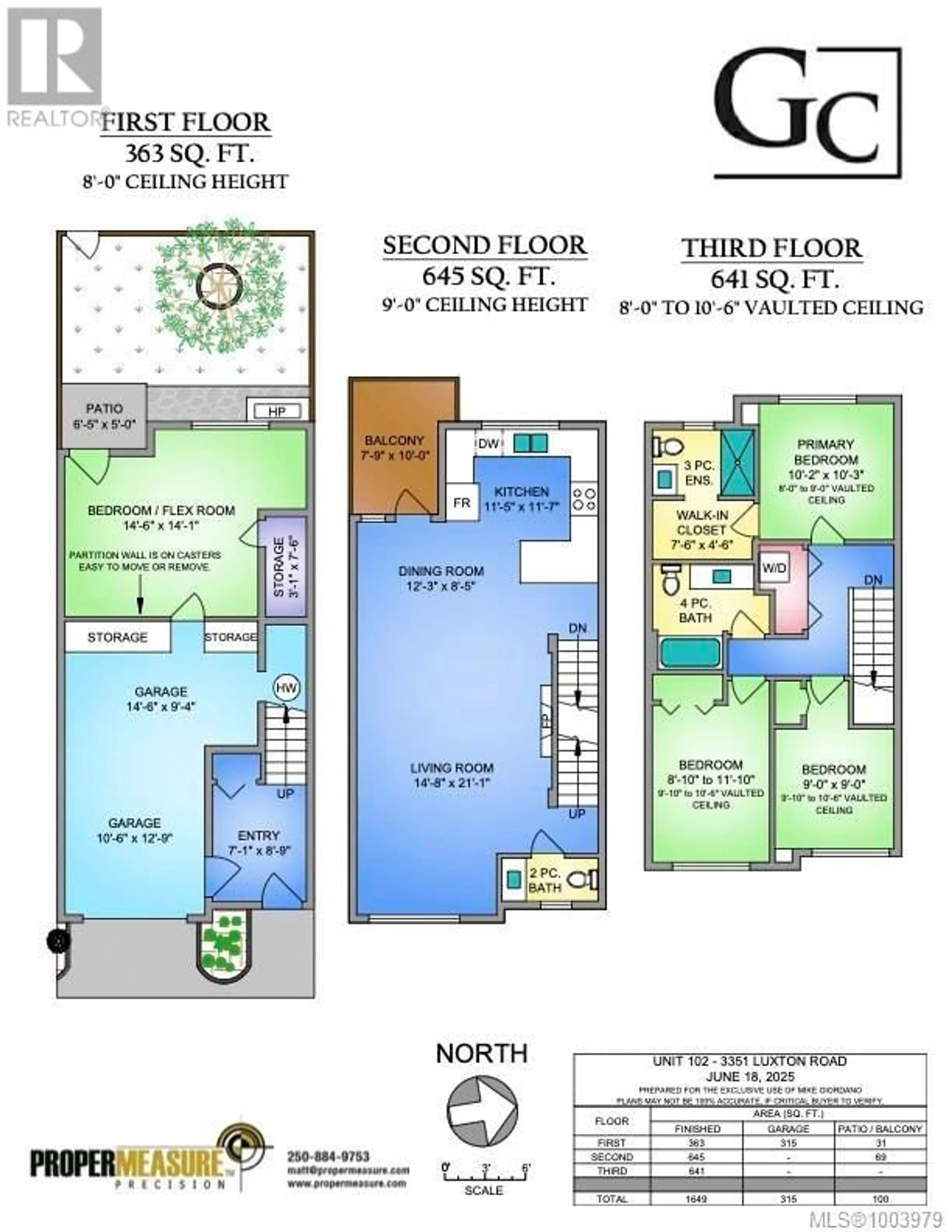 Floor plan for 102 - 3351 LUXTON ROAD, Langford British Columbia V9C2Y9