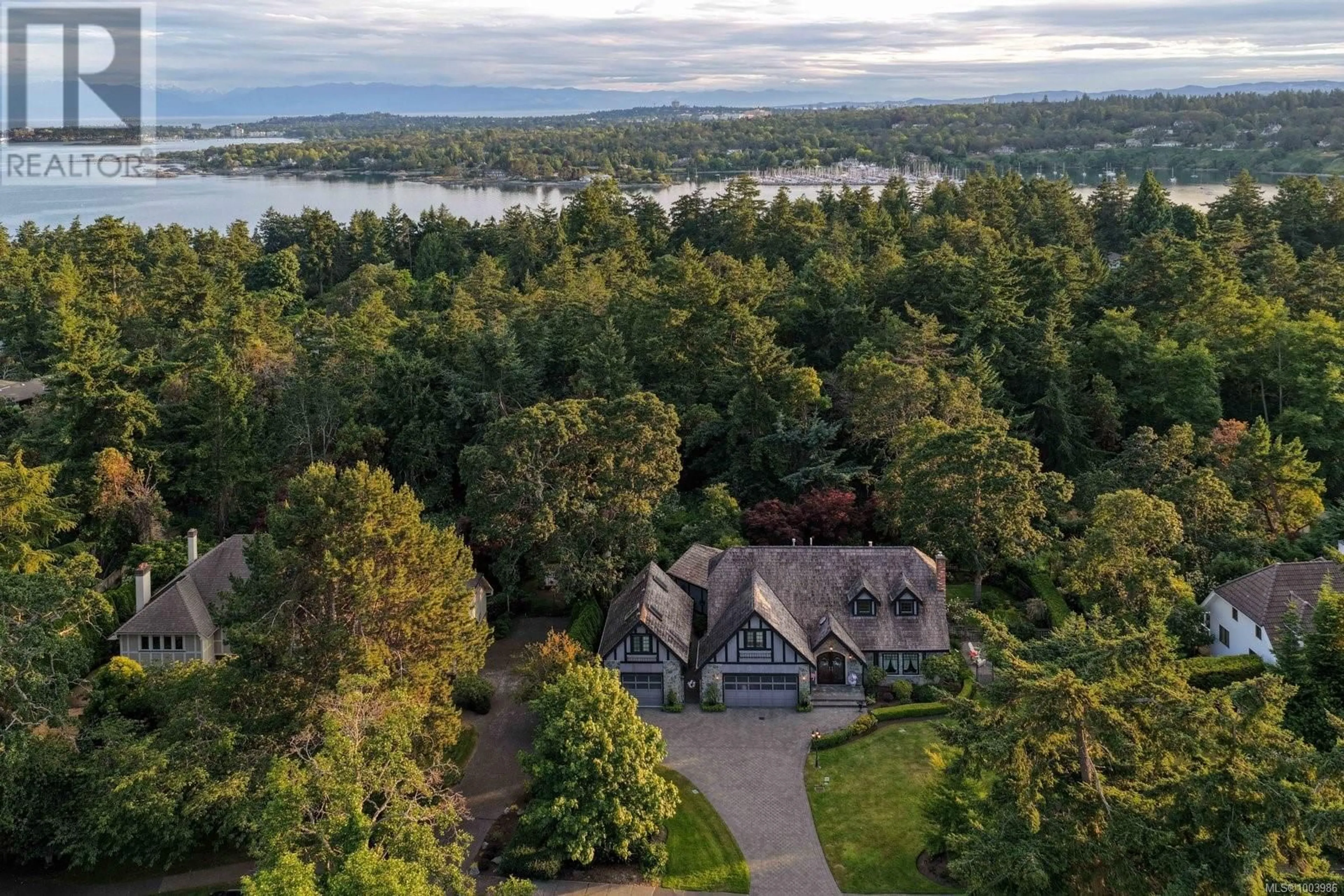 A pic from outside/outdoor area/front of a property/back of a property/a pic from drone, water/lake/river/ocean view for 2773 ARBUTUS ROAD, Saanich British Columbia V8N5X8