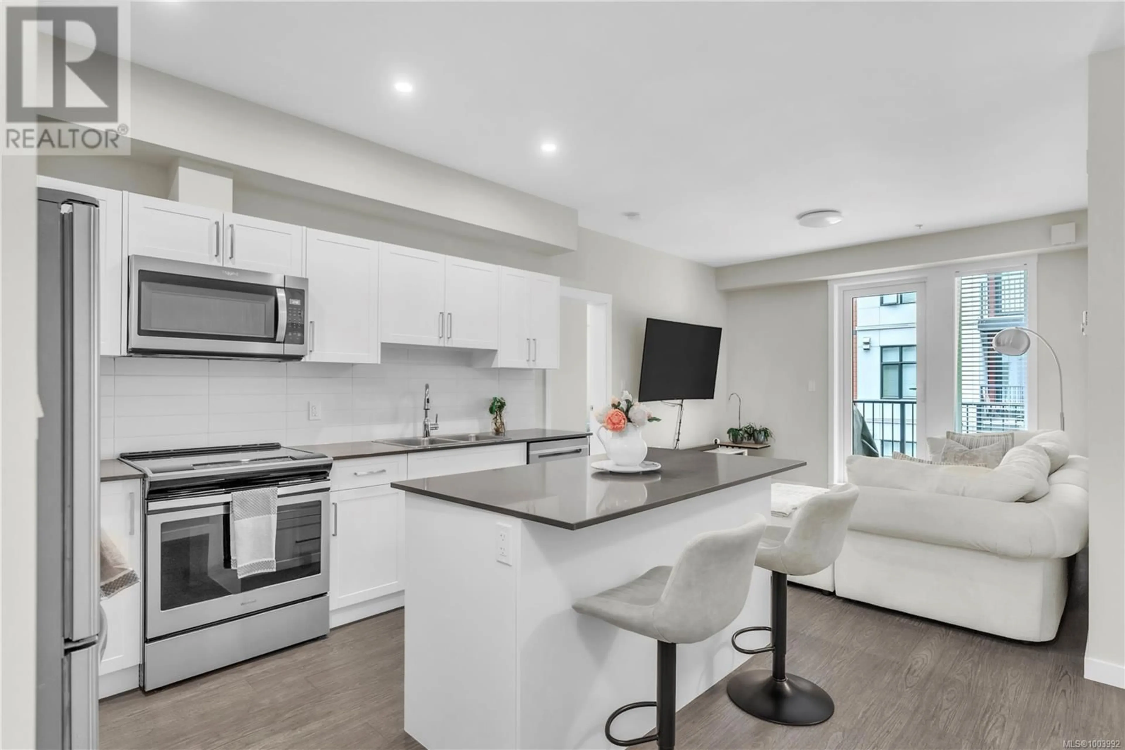 Open concept kitchen, unknown for 303 - 868 ORONO AVENUE, Langford British Columbia V9B0X9
