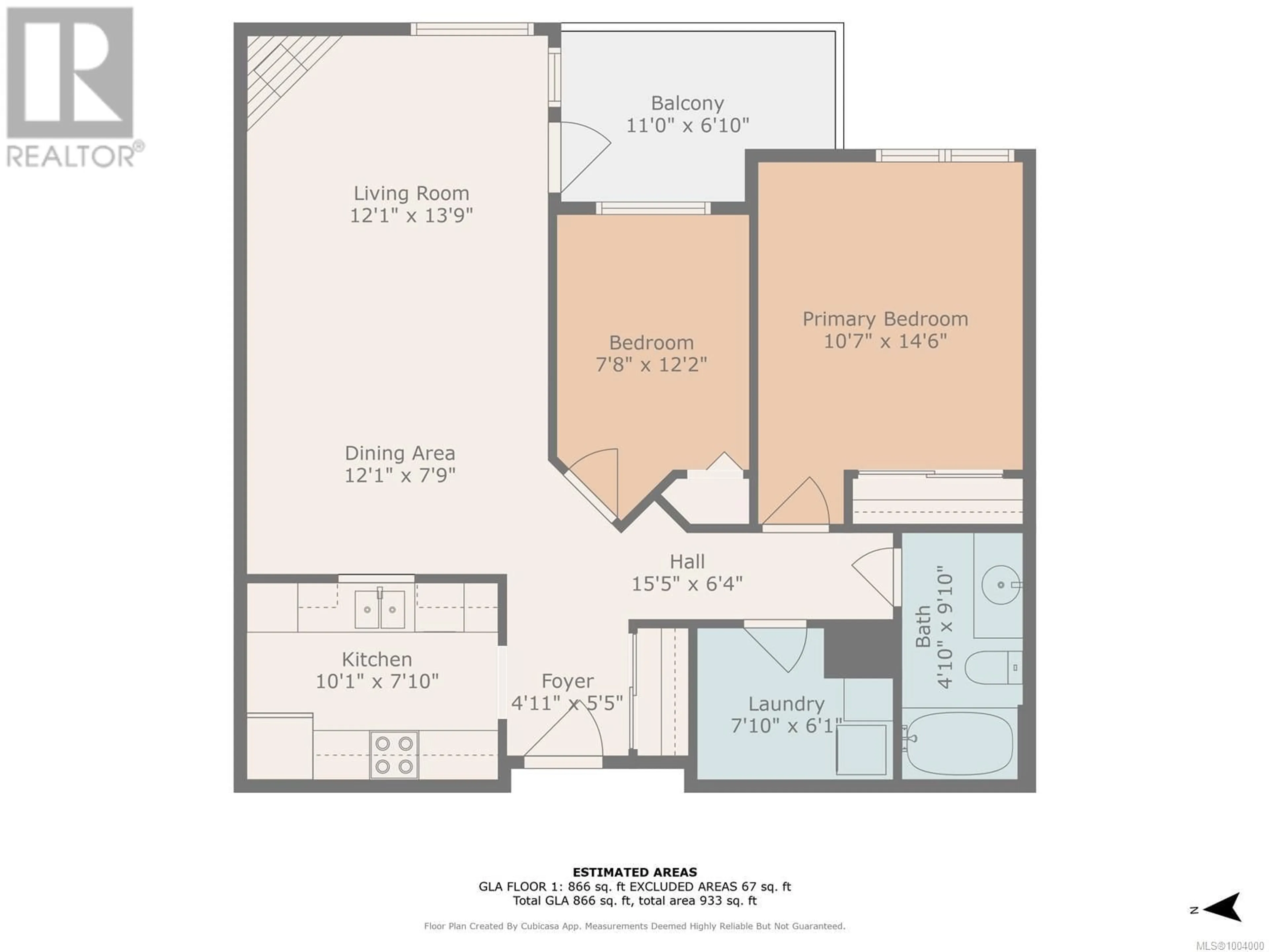 Floor plan for 402 - 280 DOGWOOD STREET SOUTH, Campbell River British Columbia V9W6Y7