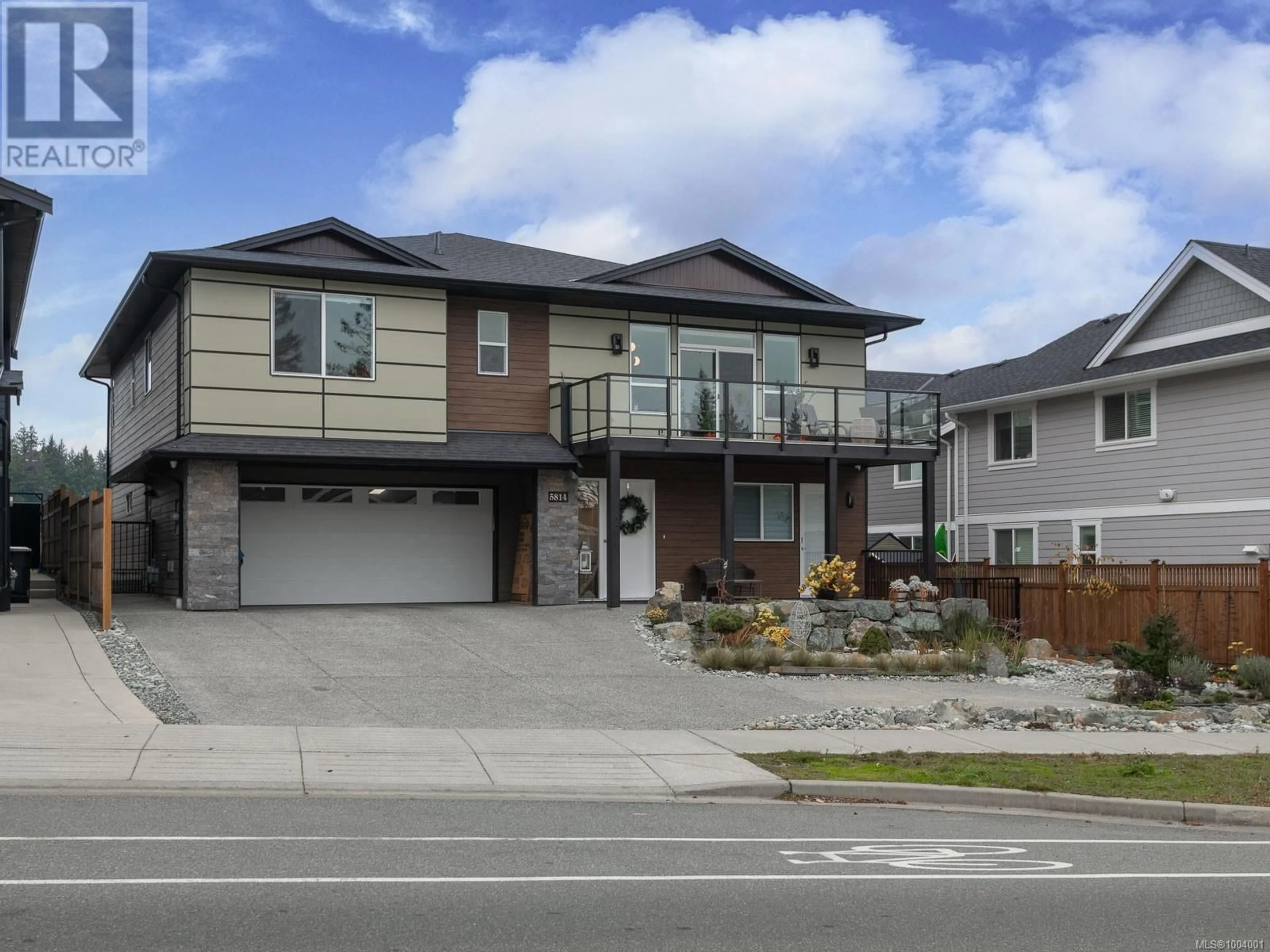Home with vinyl exterior material, street for 5814 LINLEY VALLEY DRIVE, Nanaimo British Columbia V9T0K5