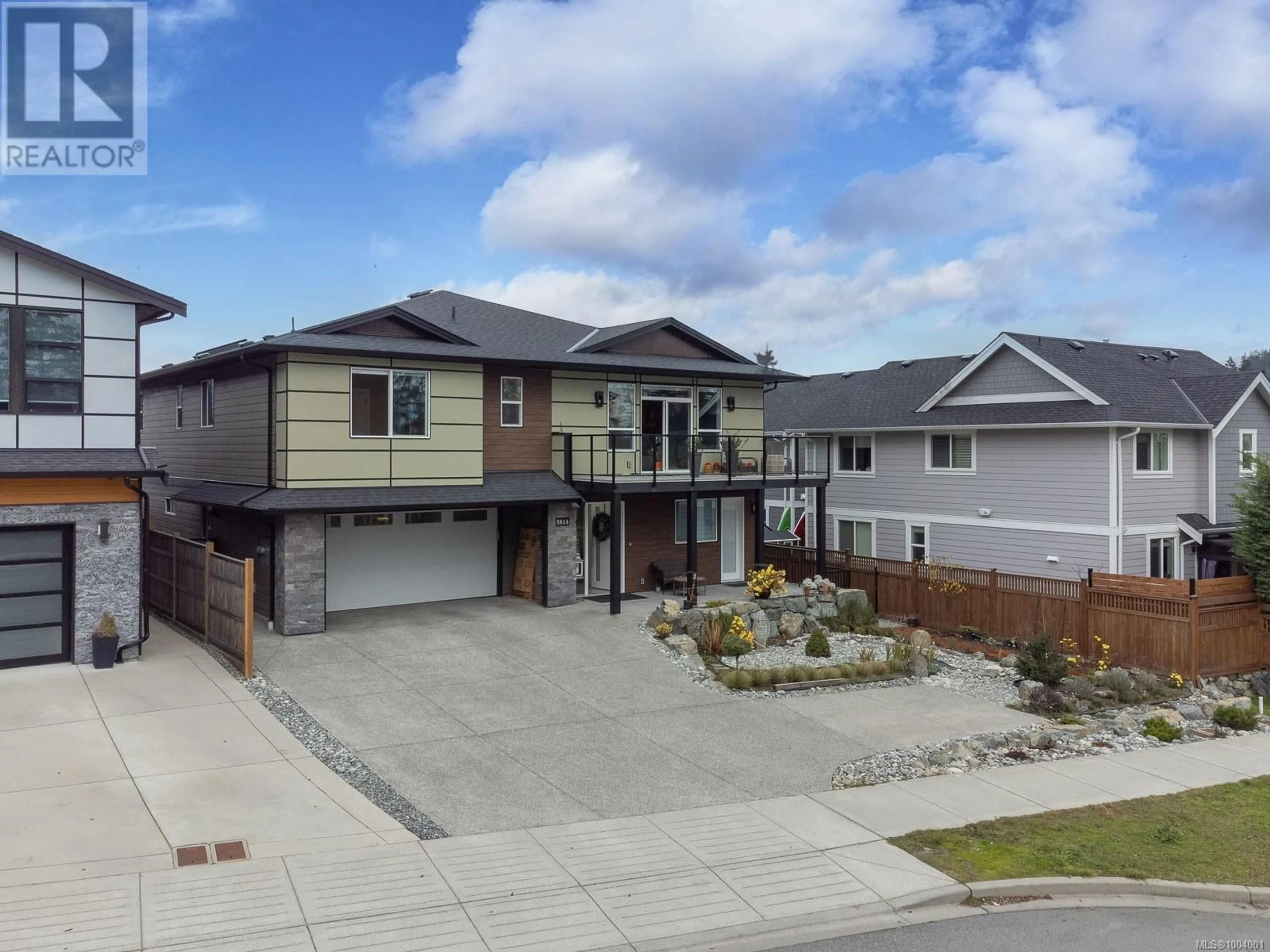 A pic from outside/outdoor area/front of a property/back of a property/a pic from drone, street for 5814 LINLEY VALLEY DRIVE, Nanaimo British Columbia V9T0K5