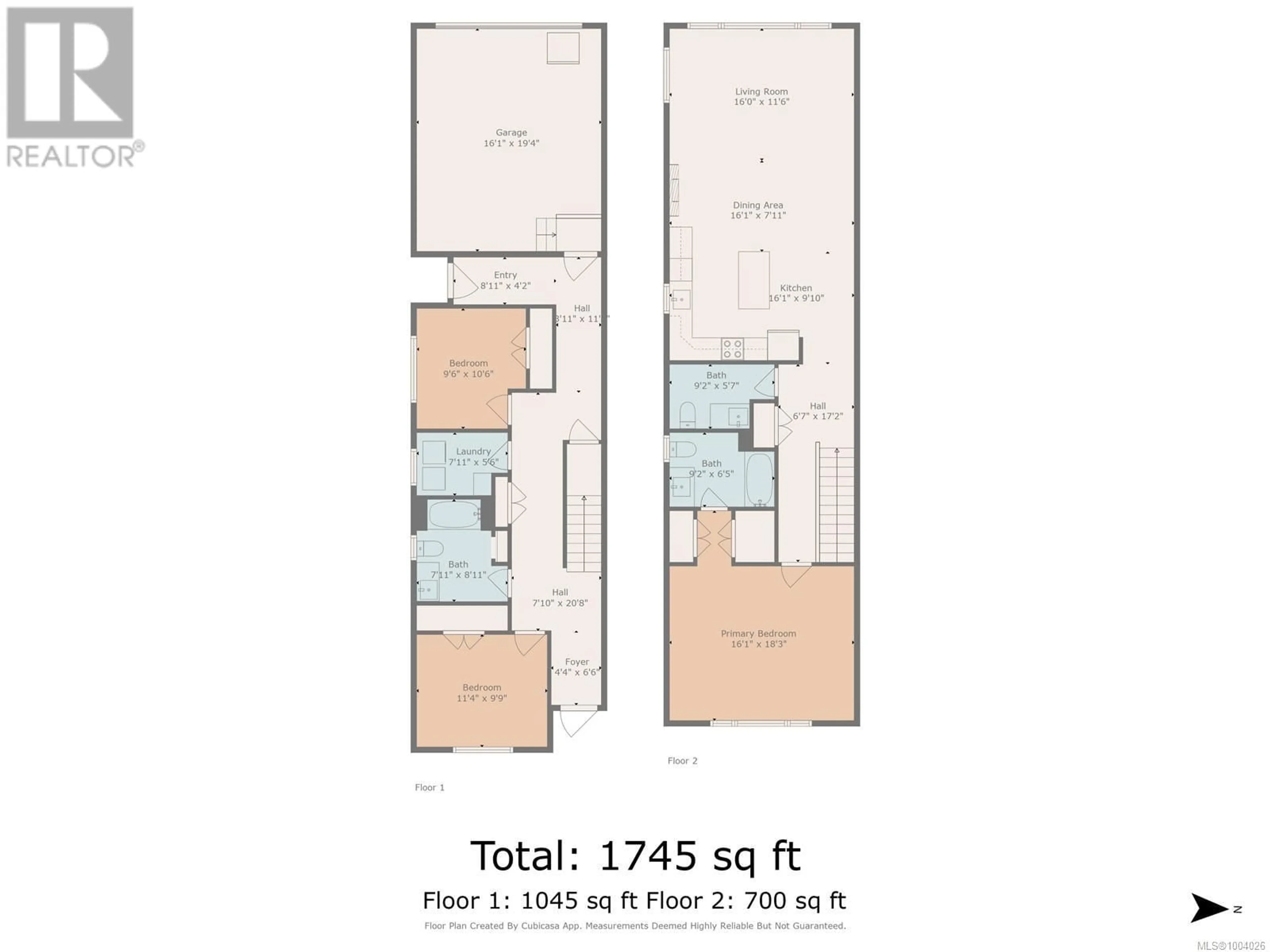Floor plan for 1 - 2623 5TH AVENUE, Port Alberni British Columbia V9Y2G2